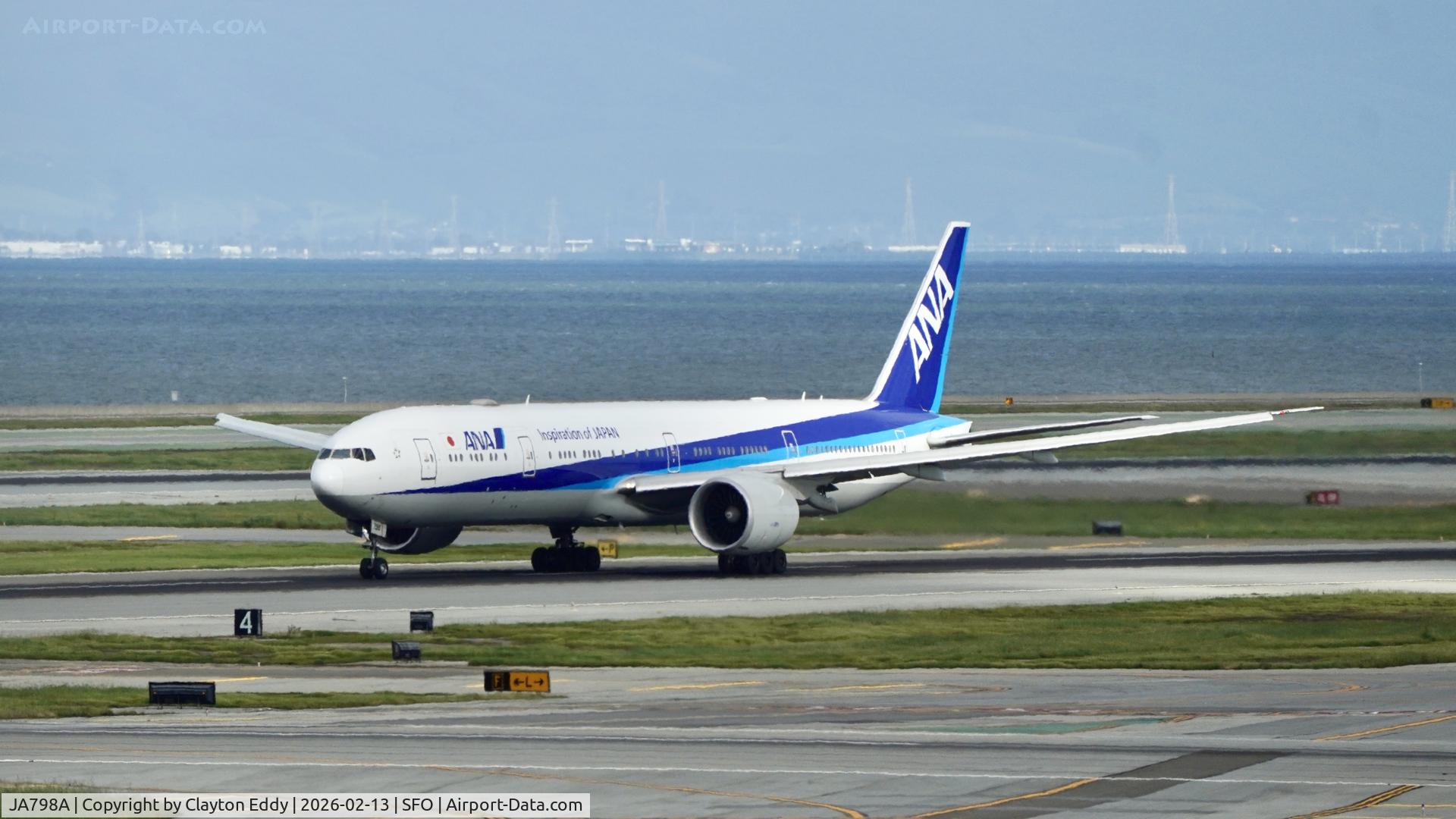 JA798A, 2019 Boeing 777-300 (ER) C/N 61517, Takeoff SFO 2026