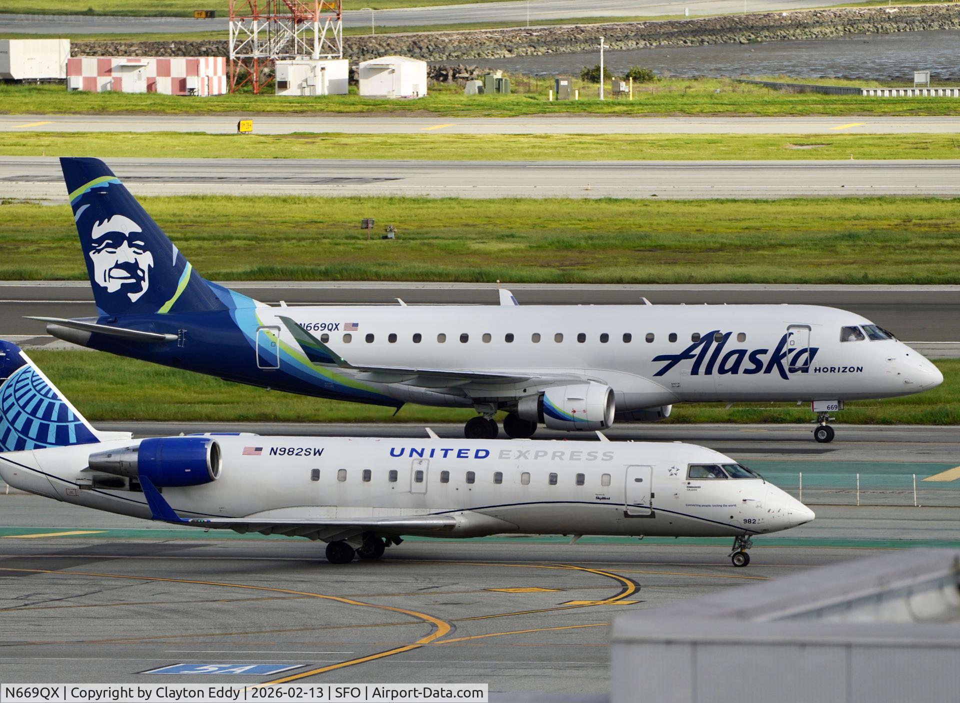 N669QX, 2025 Embraer S.A. ERJ-175LR (ERJ-170-200 LR) C/N 17000959, SFO 2026