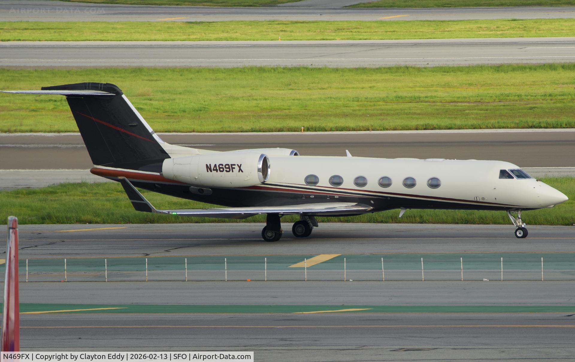 N469FX, 2009 Gulfstream G450 C/N 4151, SFO 2026