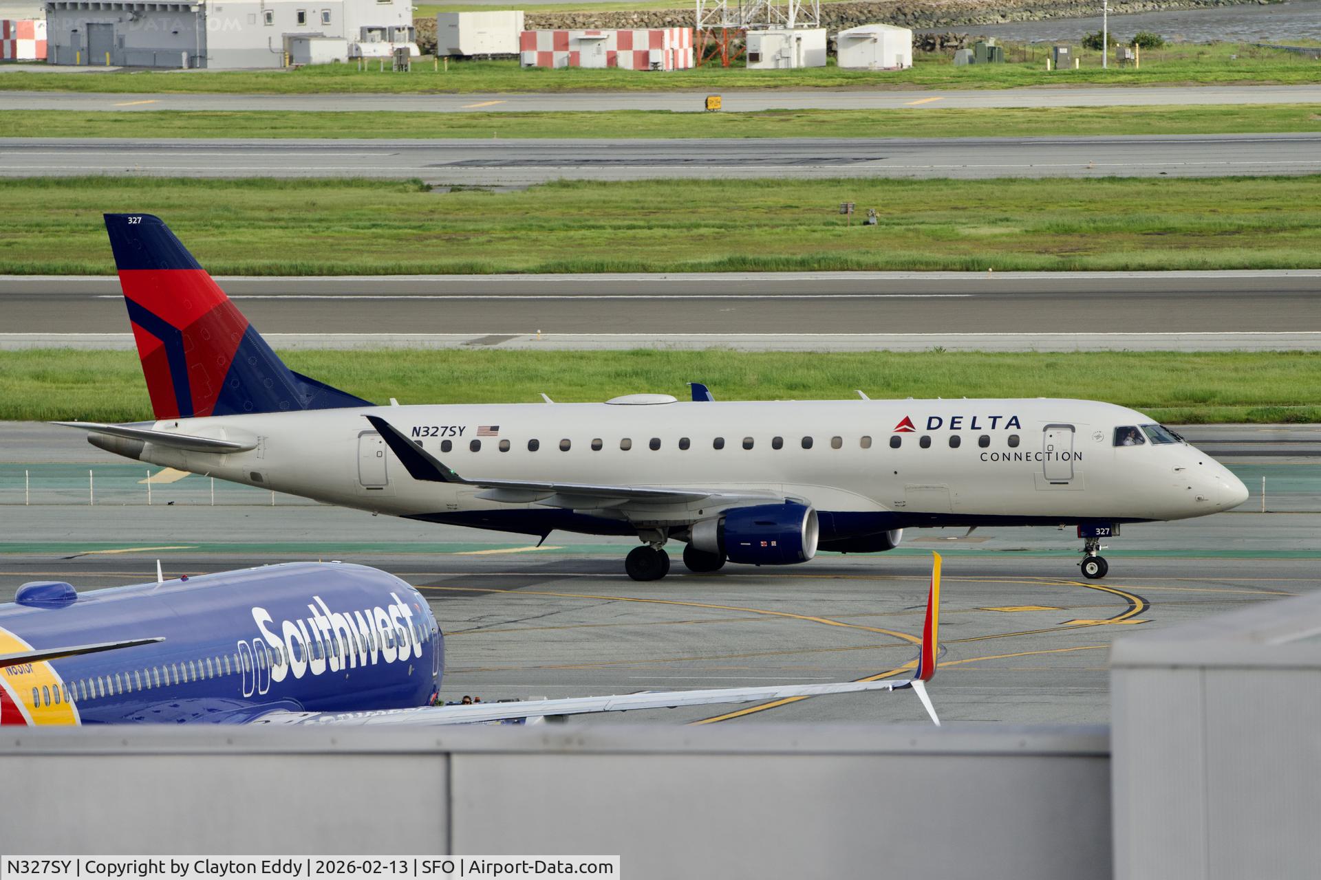 N327SY, 2024 Embraer S.A. ERJ-175LR (ERJ-170-200 LR) C/N 973, SFO 2026