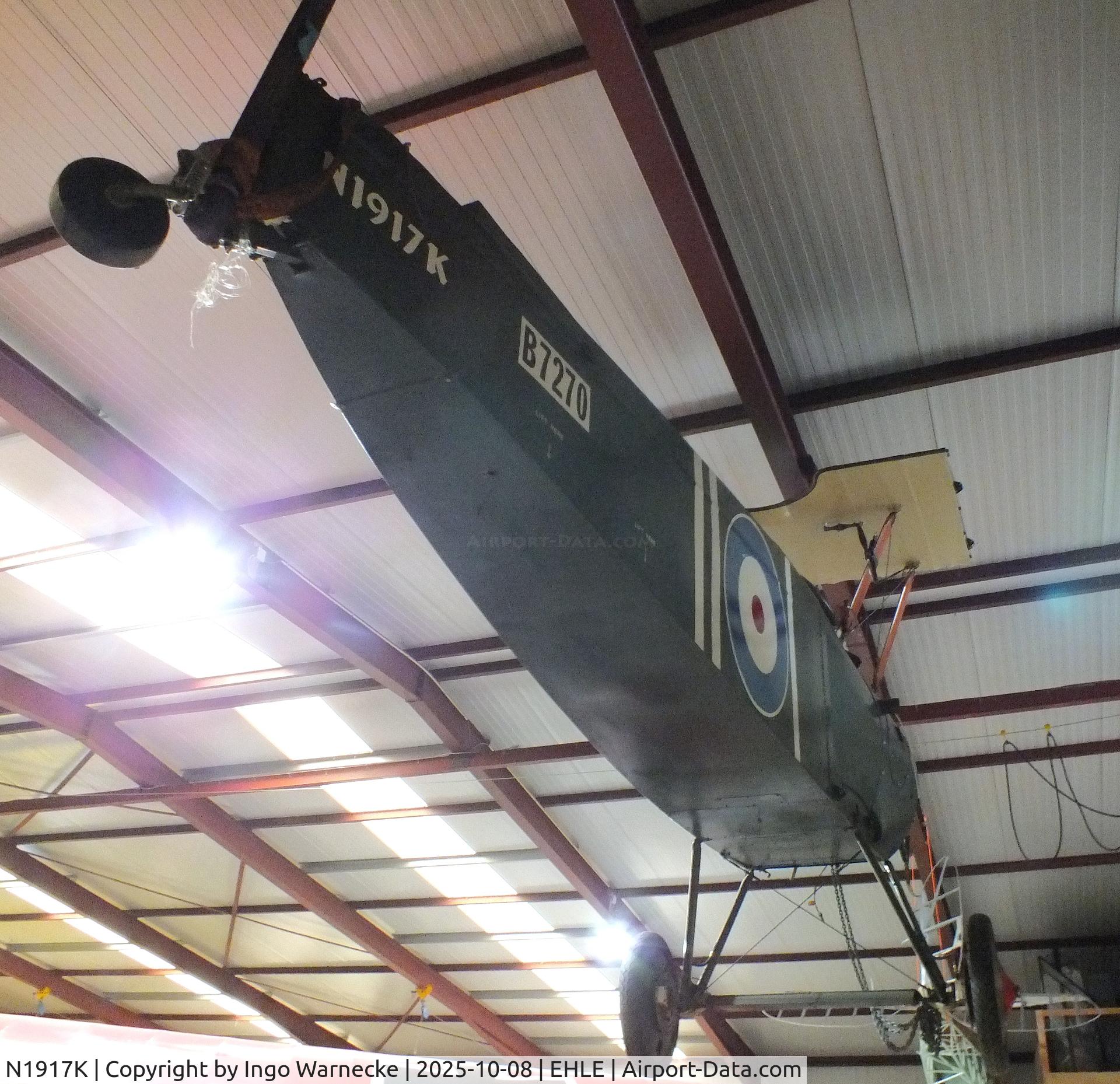 N1917K, 1986 Sopwith F.1 Camel Replica C/N C-1, Sopwith F.1 Camel replica (fuselage only, everything else dismounted) at the Stichting Vroege Vogels / Early Birds Foundation at Lelystad airport
