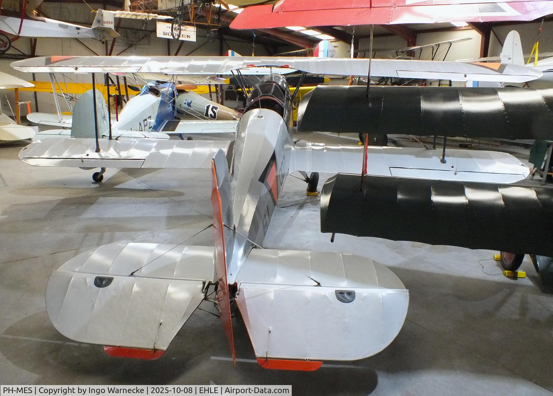 PH-MES, 1954 Bucker Bu-131 Jungmann C/N 478, CASA 1.131E (E3B) (spanish license built Bücker Bü 131 Jungmann) at the Stichting Vroege Vogels / Early Birds Foundation at Lelystad airport
