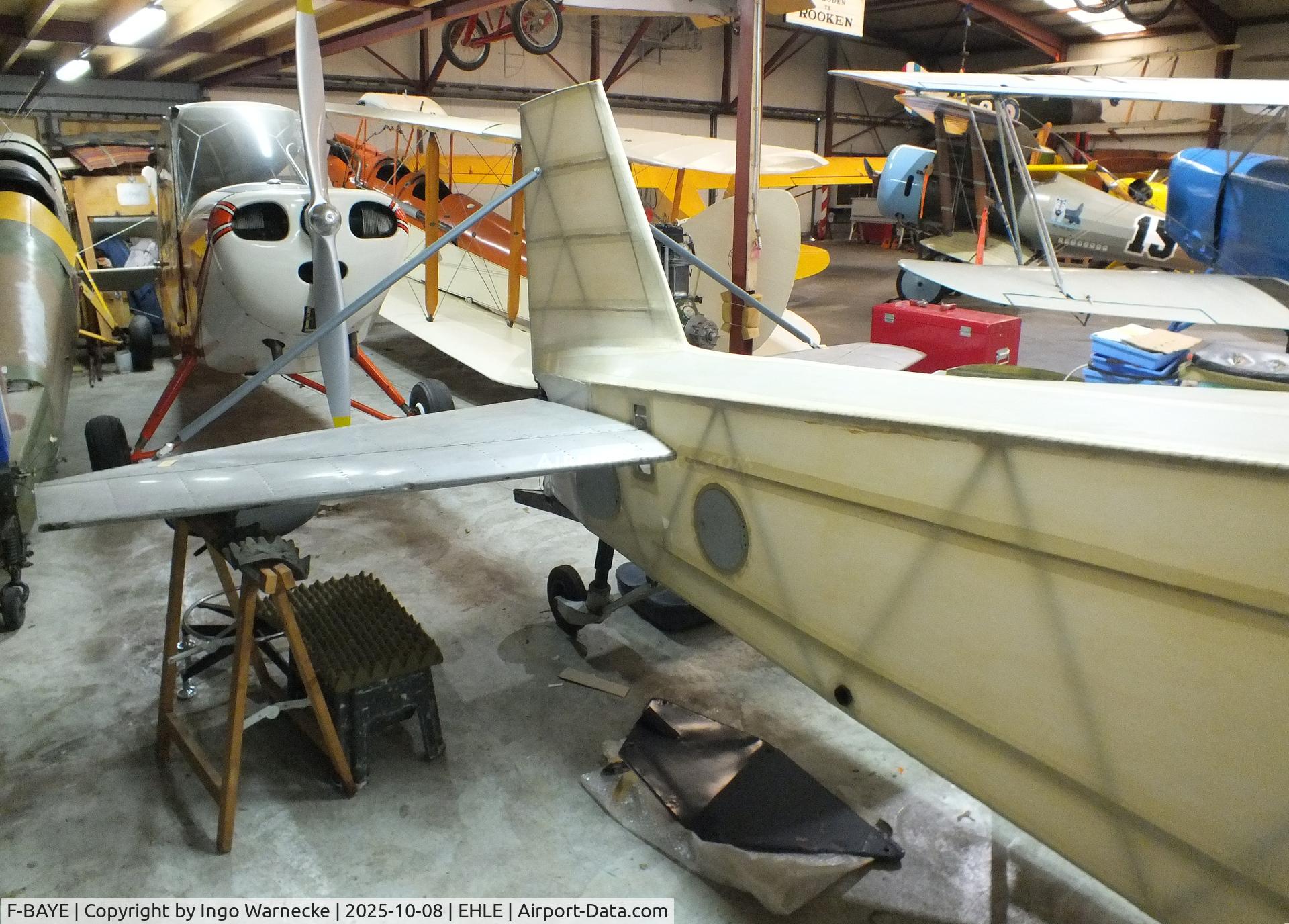 F-BAYE, 1959 Morane-Saulnier MS-505 Criquet C/N 752, Morane-Saulnier MS.505 Criquet (post-war french Fi 156 Storch with Jacobs radial engine) being restored at the Stichting Vroege Vogels / Early Birds Foundation at Lelystad airport