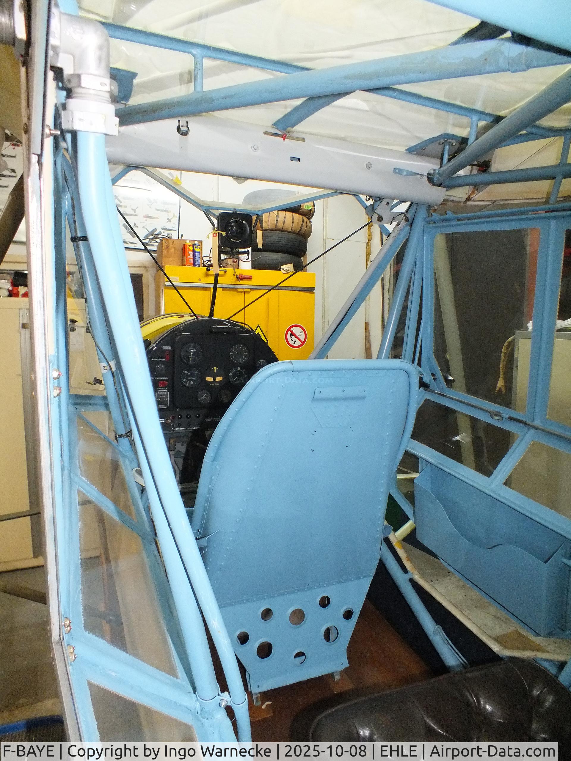 F-BAYE, 1959 Morane-Saulnier MS-505 Criquet C/N 752, Morane-Saulnier MS.505 Criquet (post-war french Fi 156 Storch with Jacobs radial engine) being restored at the Stichting Vroege Vogels / Early Birds Foundation at Lelystad airport  #c