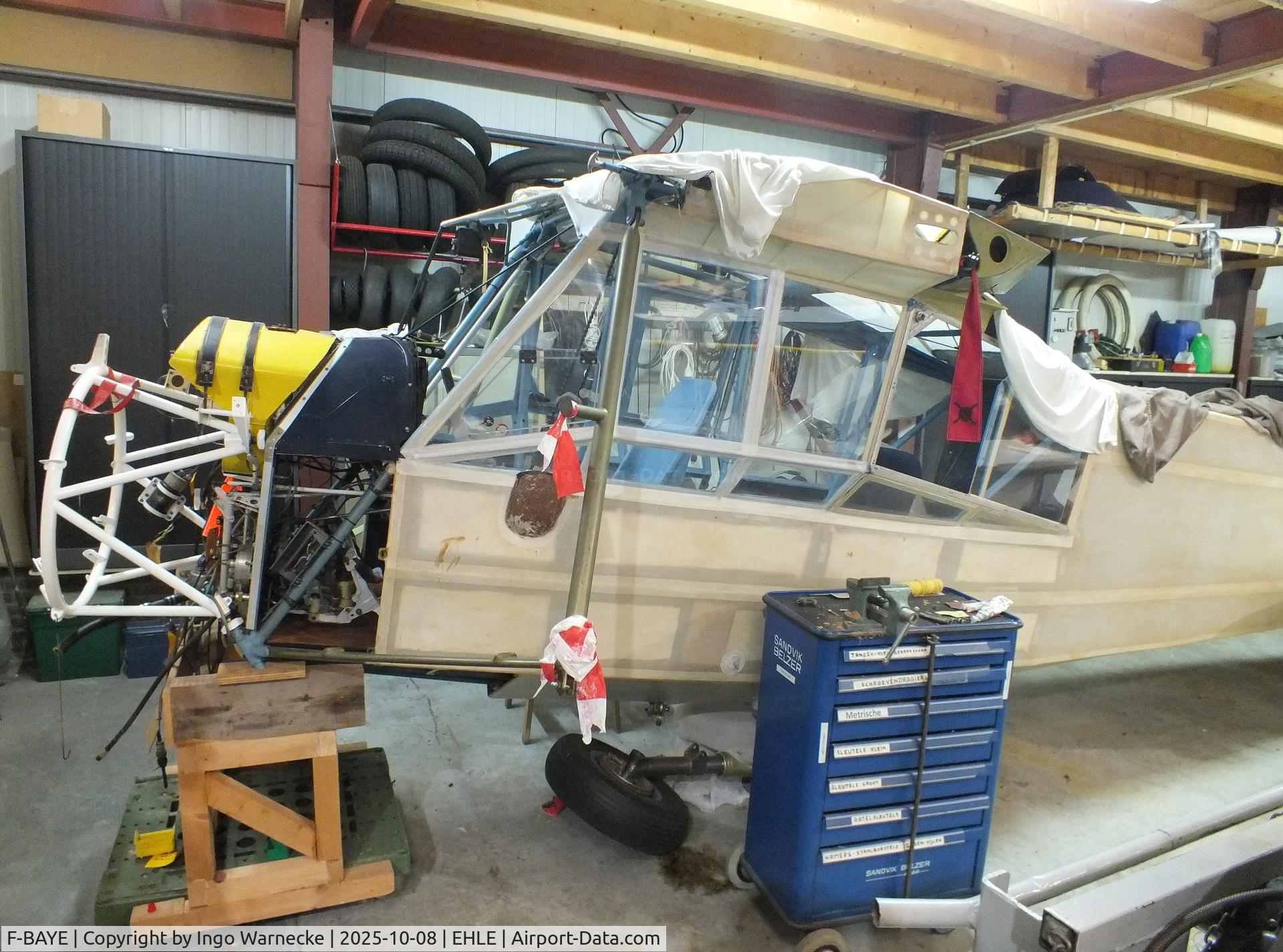 F-BAYE, 1959 Morane-Saulnier MS-505 Criquet C/N 752, Morane-Saulnier MS.505 Criquet (post-war french Fi 156 Storch with Jacobs radial engine) being restored at the Stichting Vroege Vogels / Early Birds Foundation at Lelystad airport