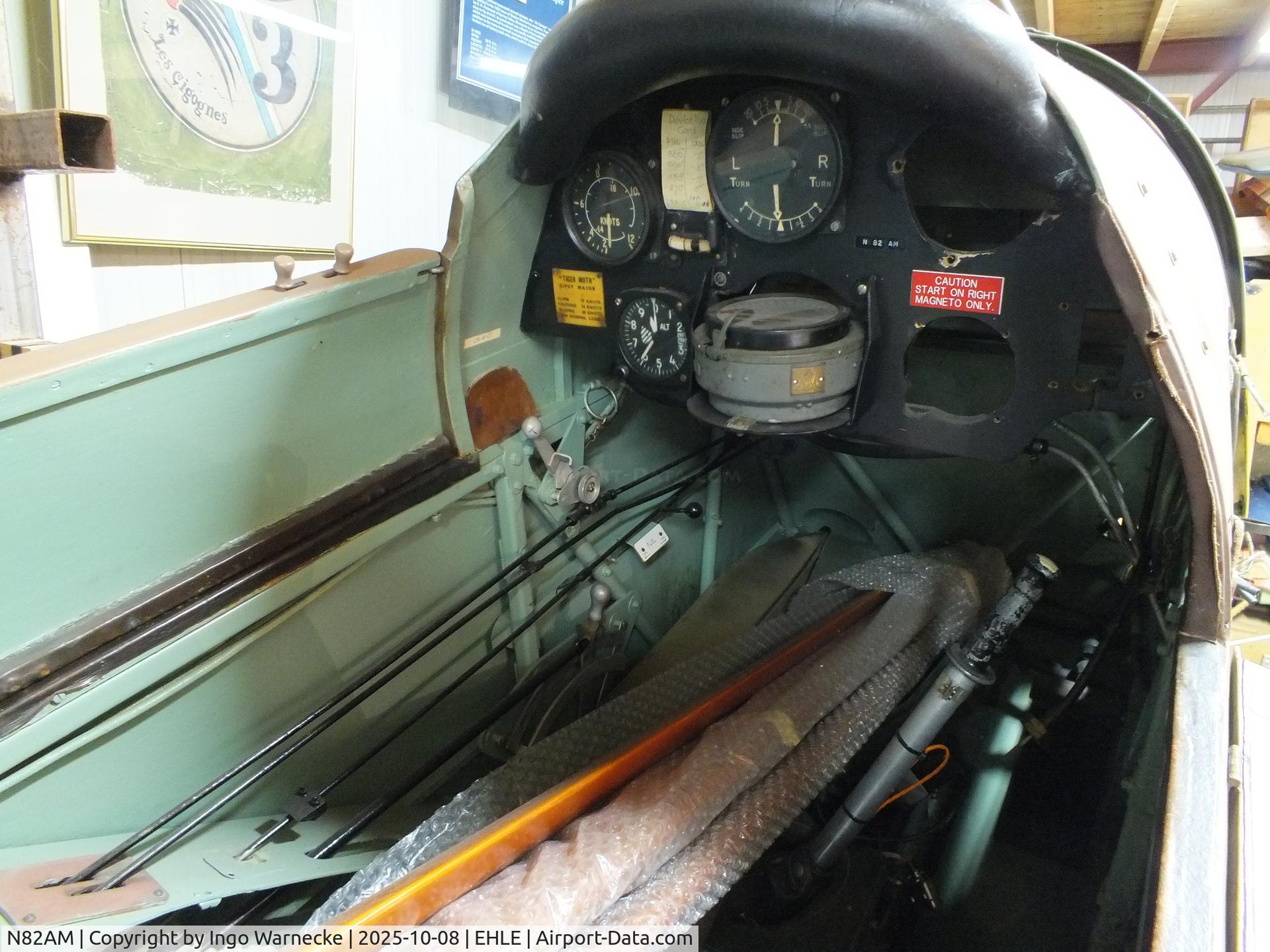 N82AM, 1944 De Havilland DH-82A Tiger Moth II C/N 86568, De Havilland D.H.82A Tiger Moth (wings/tail dismounted, containing parts of G-ANGJ and G-ANSG, now in KLu colours) at the Stichting Vroege Vogels / Early Birds Foundation at Lelystad airport