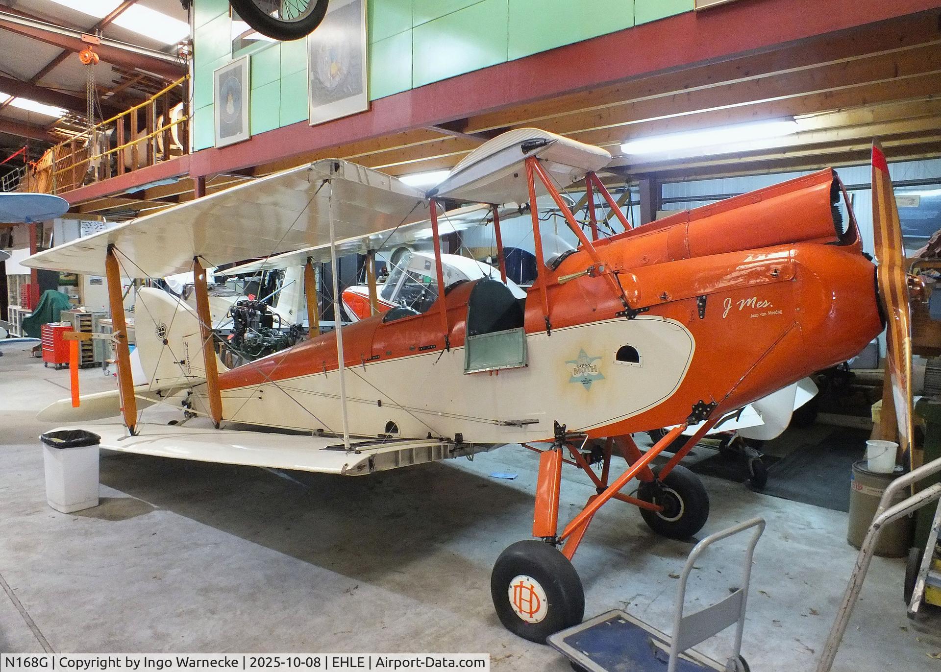 N168G, 1928 De havilland DH-60G Gypsy Moth C/N A7/44, De Havilland D.H.60G Gipsy Moth at the Stichting Vroege Vogels / Early Birds Foundation at Lelystad airport