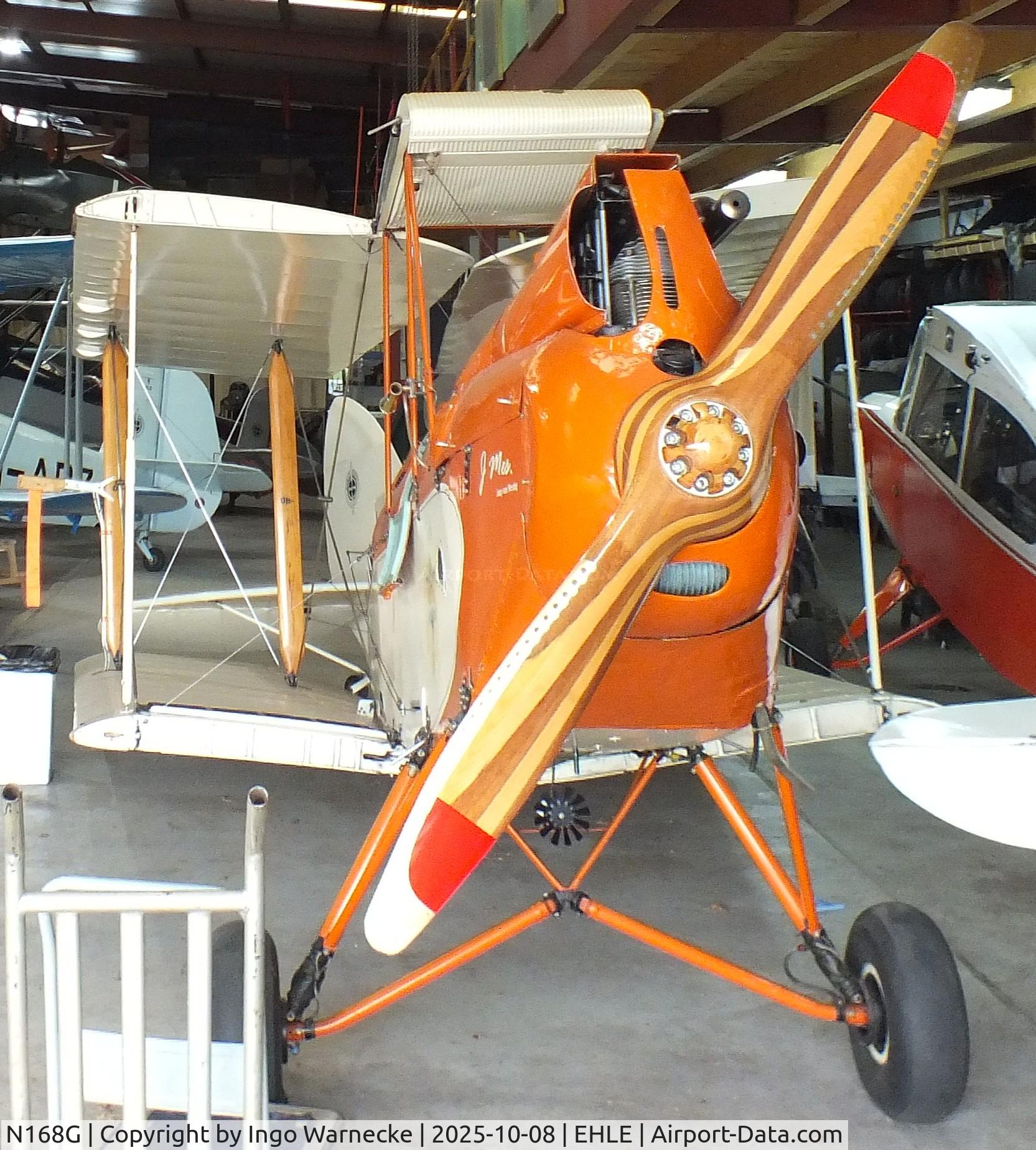 N168G, 1928 De havilland DH-60G Gypsy Moth C/N A7/44, De Havilland D.H.60G Gipsy Moth at the Stichting Vroege Vogels / Early Birds Foundation at Lelystad airport