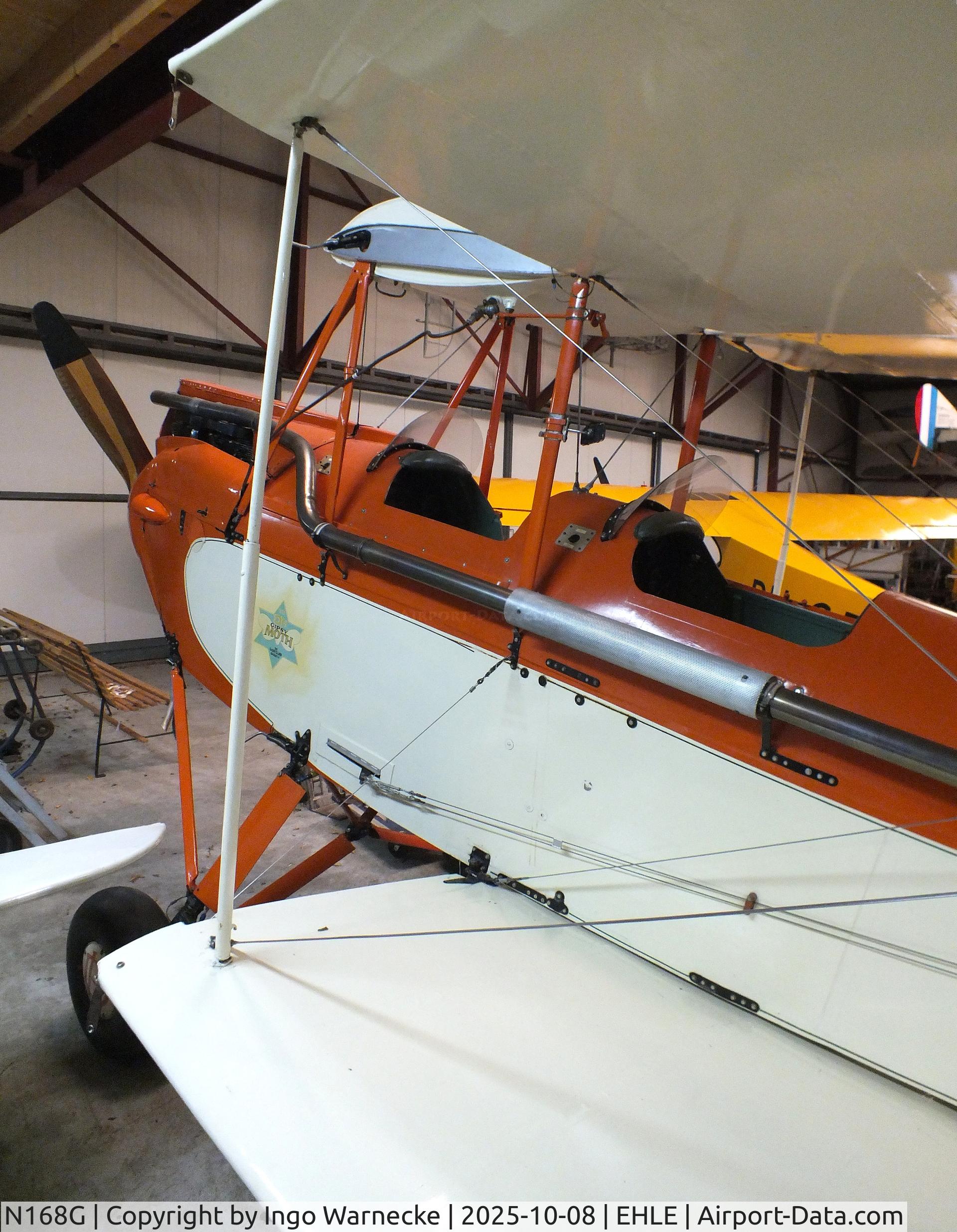 N168G, 1928 De havilland DH-60G Gypsy Moth C/N A7/44, De Havilland D.H.60G Gipsy Moth at the Stichting Vroege Vogels / Early Birds Foundation at Lelystad airport