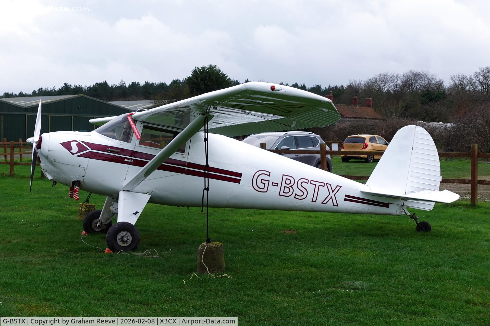 G-BSTX, 1947 Luscombe 8A Silvaire C/N 3301, Parked at Northrepps.