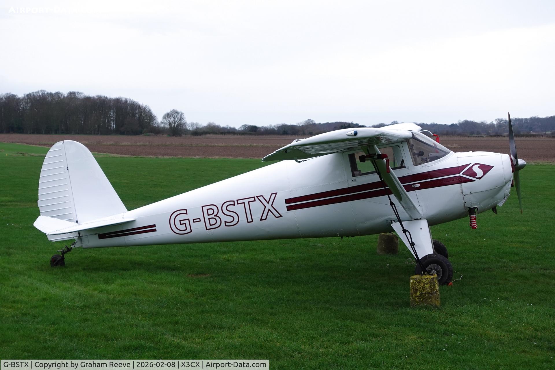 G-BSTX, 1947 Luscombe 8A Silvaire C/N 3301, Parked at Northrepps.