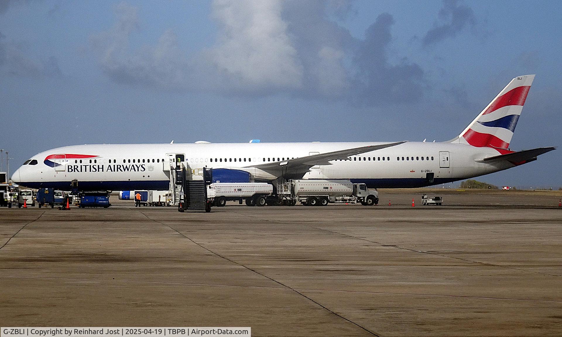 G-ZBLI, 2024 Boeing 787-10 Dreamliner Dreamliner C/N 60635, British Airways Dreamliner at Bridgetown, Barbados