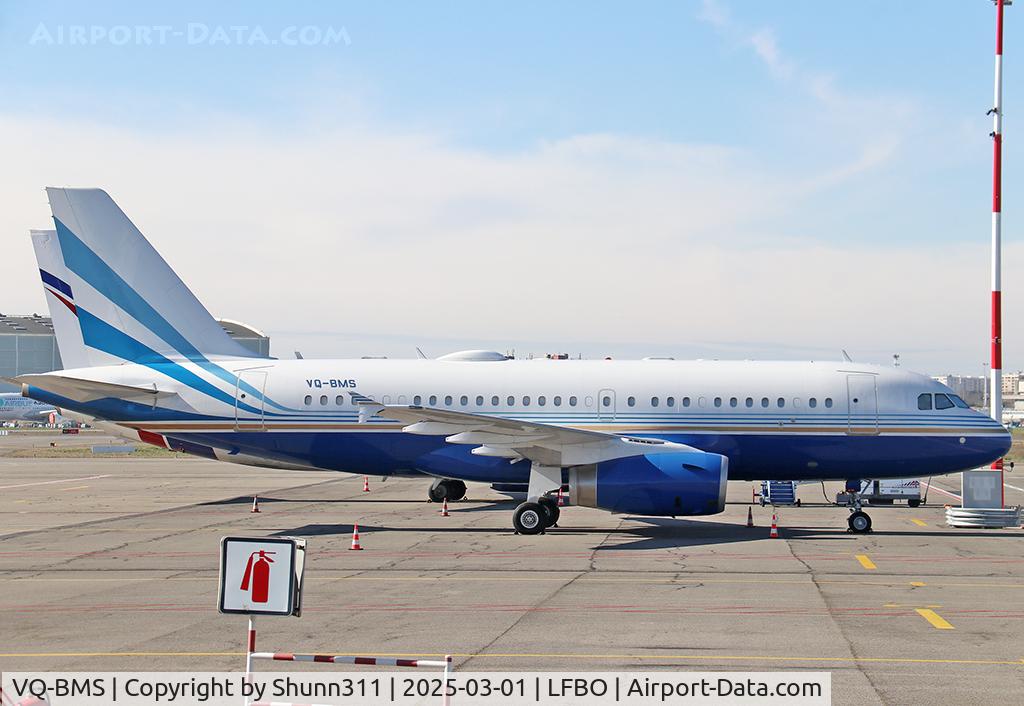 VQ-BMS, 2000 Airbus VC-1A (A319-133/CJ) C/N 0910, Parked at the General Aviation area...