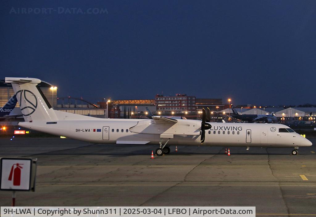 9H-LWA, De-Havilland Canada Dash 8-400 C/N 4088, Parked at the old Terminal...