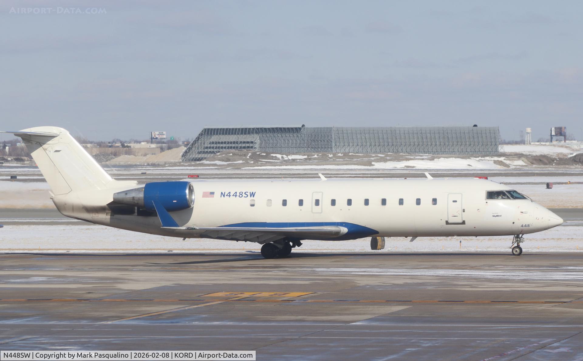 N448SW, 2002 Bombardier CRJ-200LR (CL-600-2B19) C/N 7678, CL-600-2B19