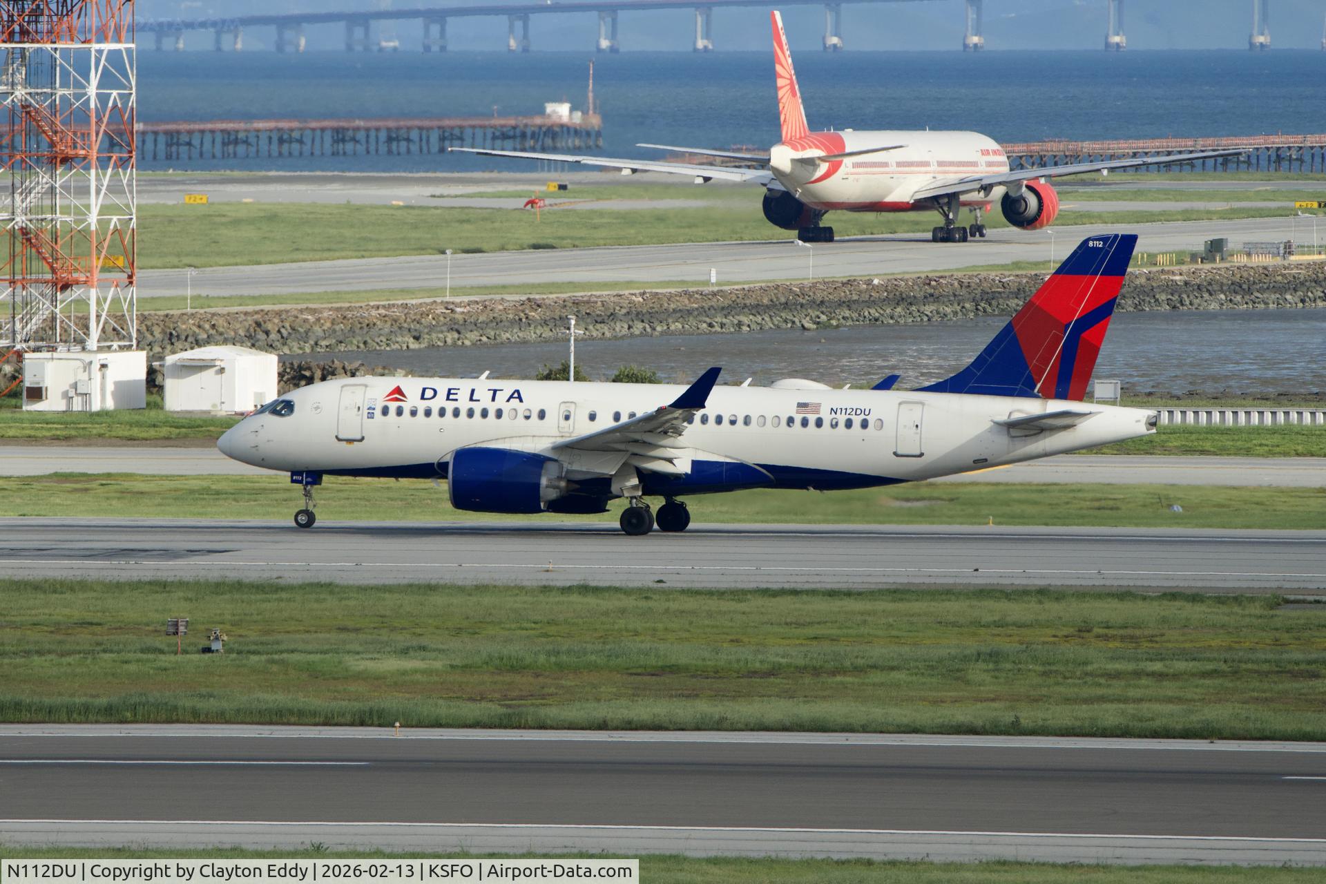 N112DU, 2019 Airbus A220-100 C/N 50031, SfO 2026
