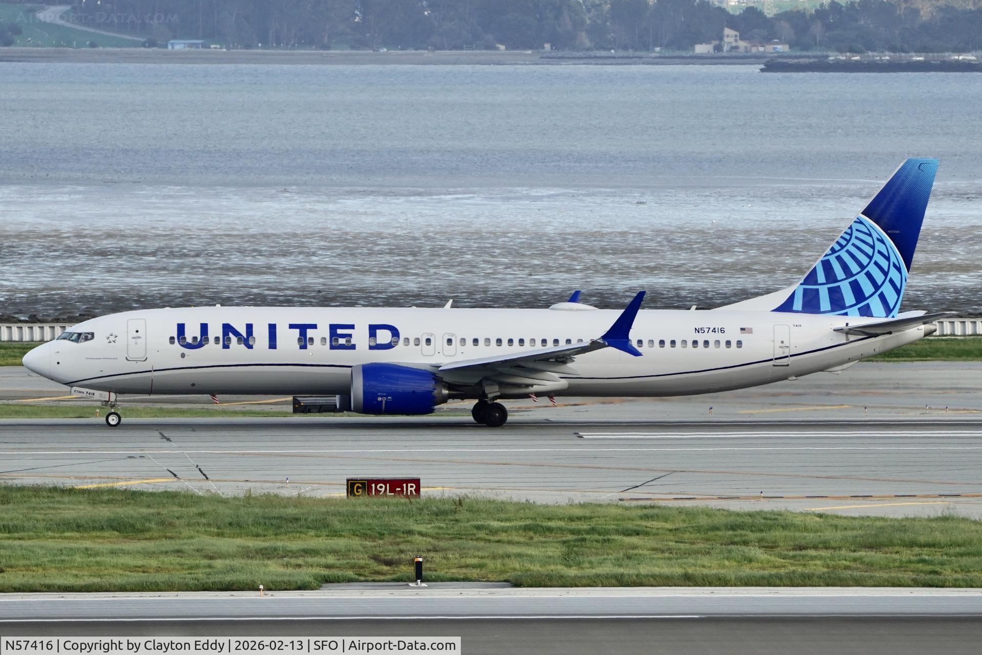 N57416, 2025 Boeing 737 MAX 9 C/N 67651, SFO 2026