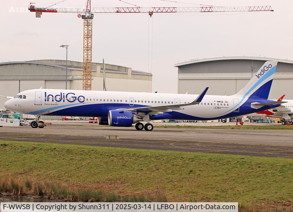 F-WWSB, 2025 Airbus A321-251NX C/N 12382, C/n 12382 - To be VT-IKU