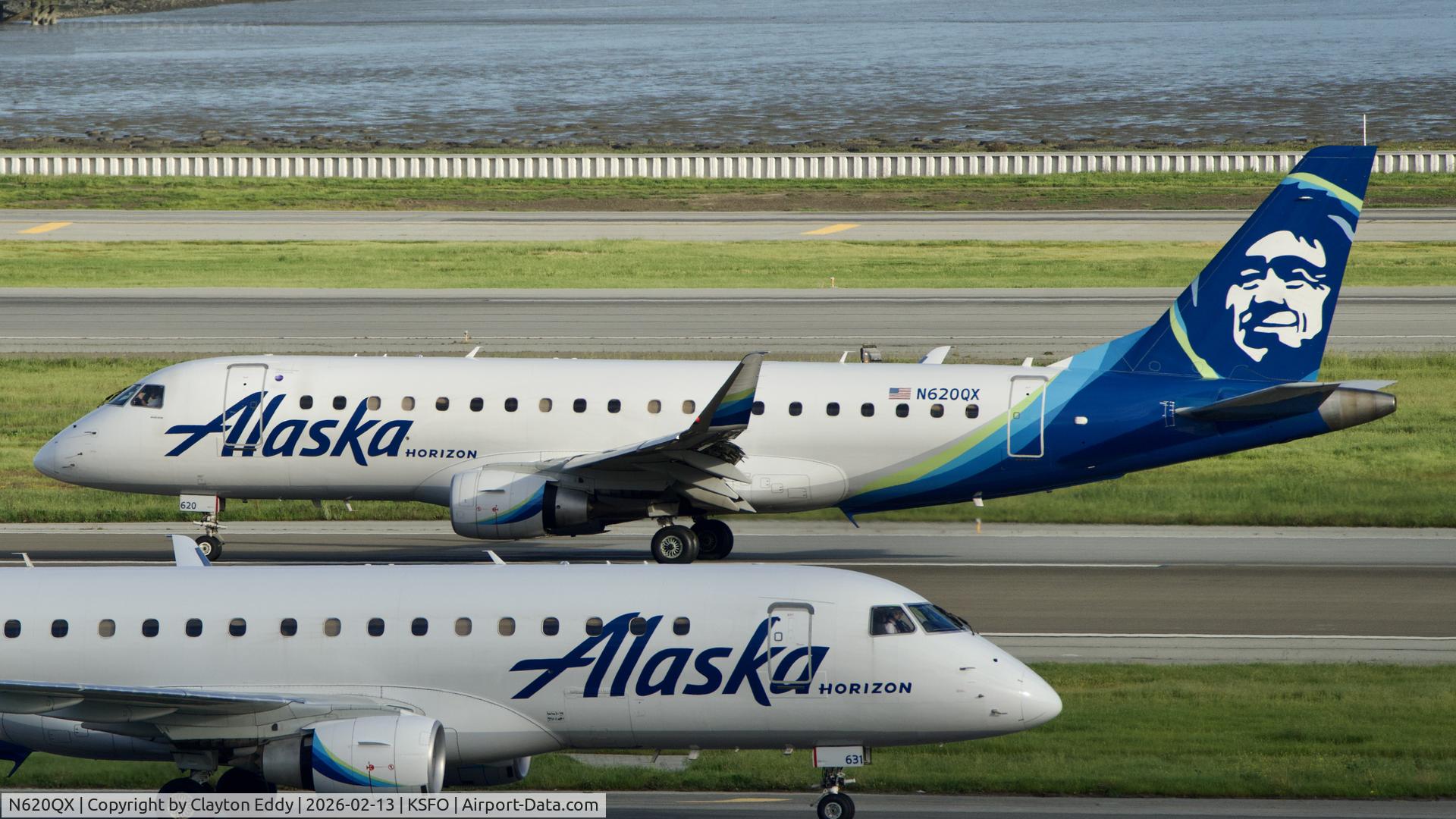 N620QX, 2017 Embraer 175LR (ERJ-170-200LR) C/N 17000640, SFO 2026