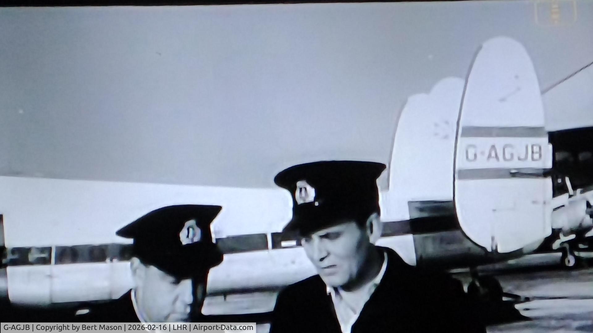 G-AGJB, Avro 685 York C.1 C/N 1208, Screen shot from the movie Dangerous Cargo, 1954.