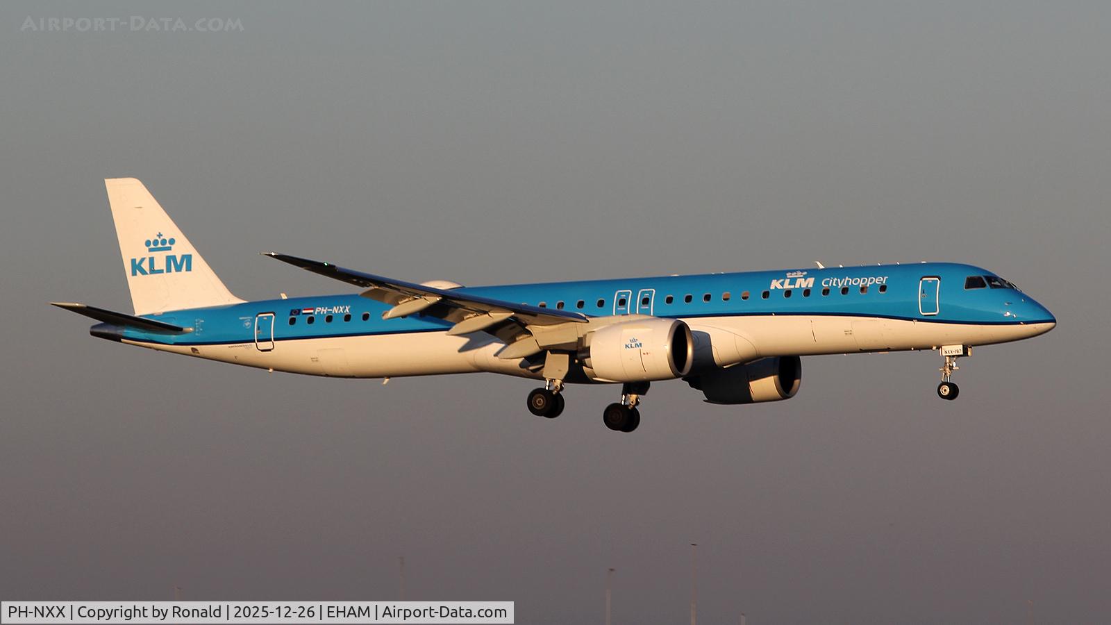 PH-NXX, 2025 Embraer 195-E2 C/N 20197, at eham