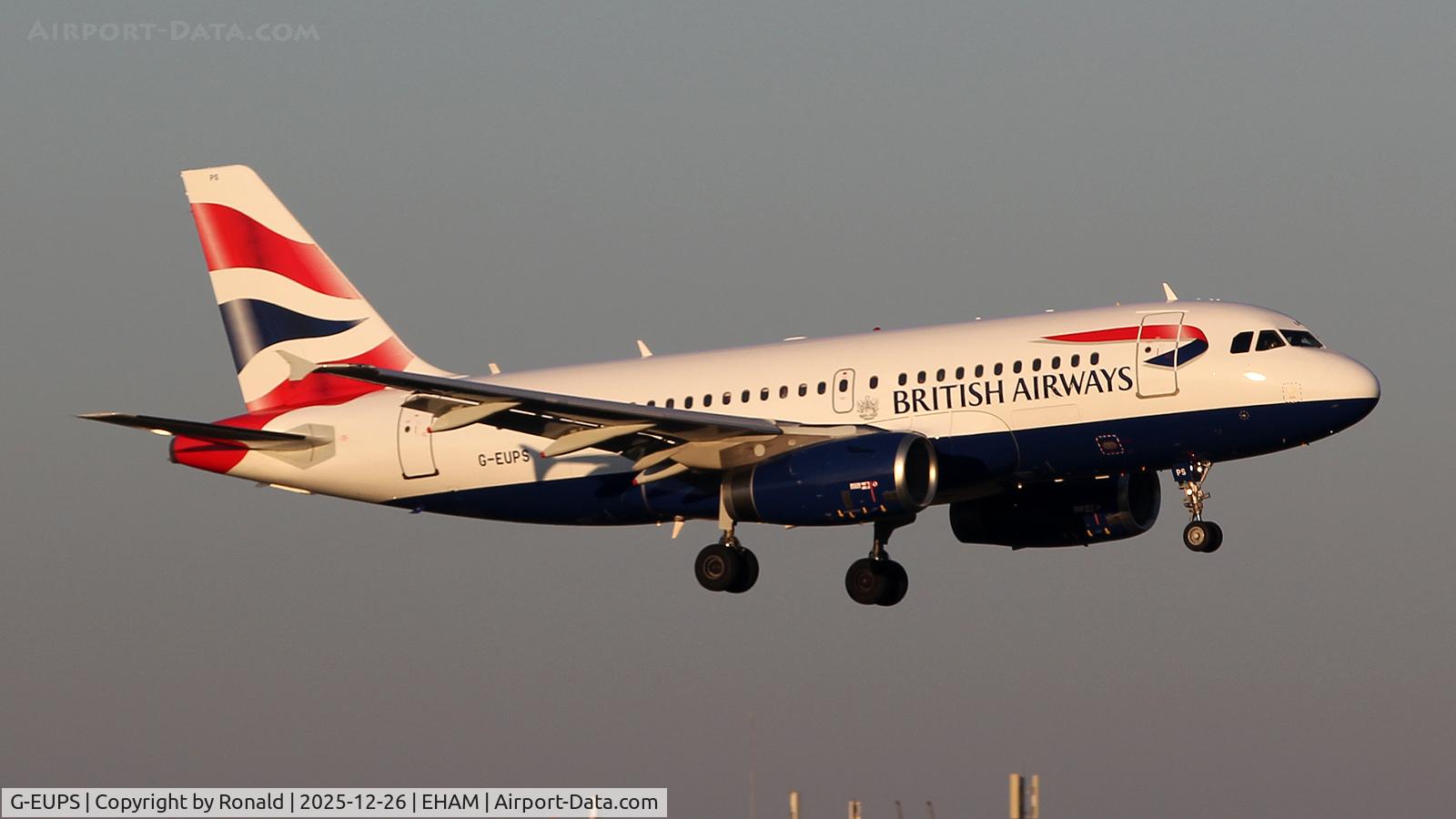 G-EUPS, 2000 Airbus A319-131 C/N 1338, at eham