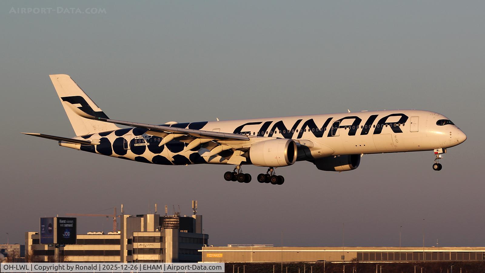 OH-LWL, 2017 Airbus A350-941 C/N 0134, at eham