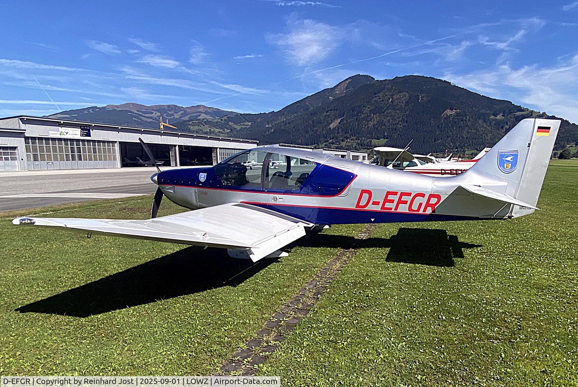 D-EFGR, Robin DR401 155CDI C/N 2753, Robin of the Fliegergruppe Leutkirch im Allgäu at Zell am See (LOWZ), Austria