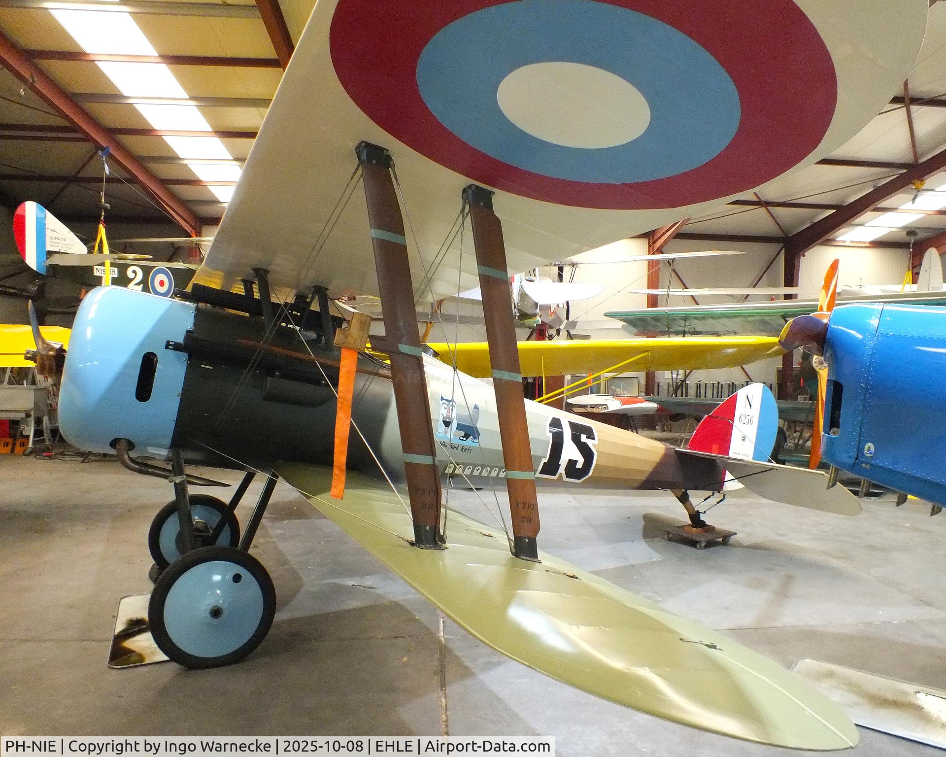 PH-NIE, 1991 Nieuport 28 C.1 Replica C/N 1, Nieuport 28 C.1 replica at the Stichting Vroege Vogels / Early Birds Foundation at Lelystad airport