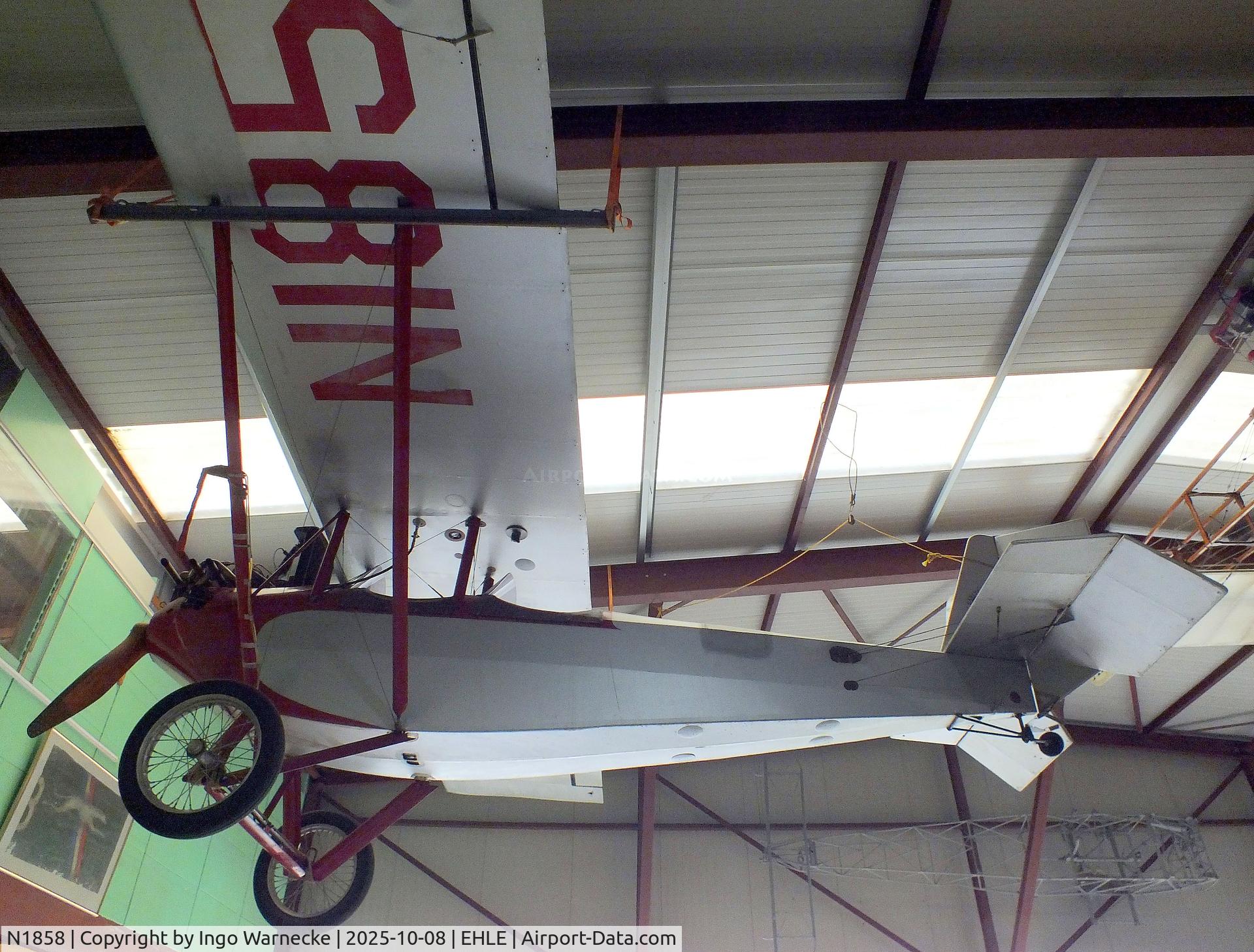 N1858, Pietenpol Air Camper C/N A7-1968, Pietenpol Air Camper at the Stichting Vroege Vogels / Early Birds Foundation at Lelystad airport