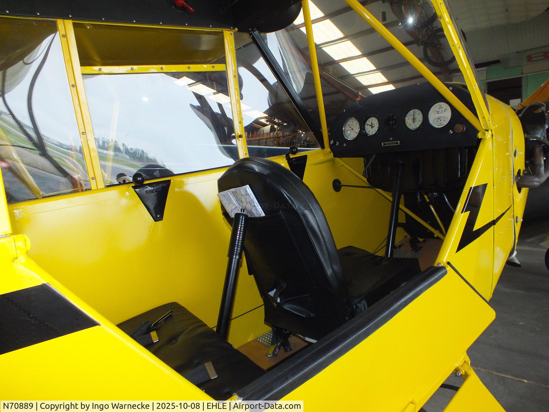 N70889, 1946 Piper J3C-65 Cub C/N 17910, Piper J3C-65D Cub at the Stichting Vroege Vogels / Early Birds Foundation at Lelystad airport #c