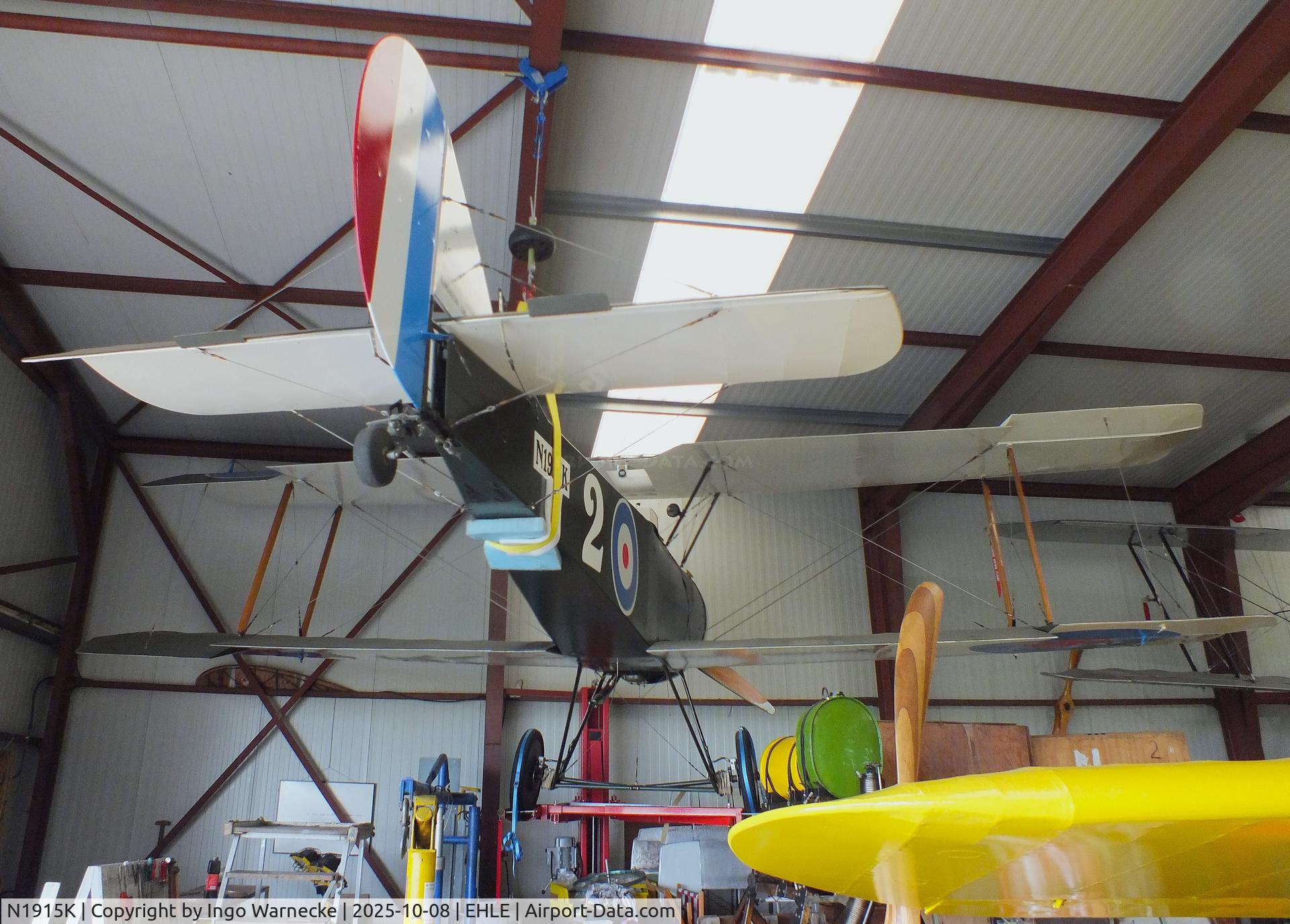 N1915K, 1992 Sopwith Pup Replica C/N 3, Sopwith Pup Replica at the Stichting Vroege Vogels / Early Birds Foundation at Lelystad airport