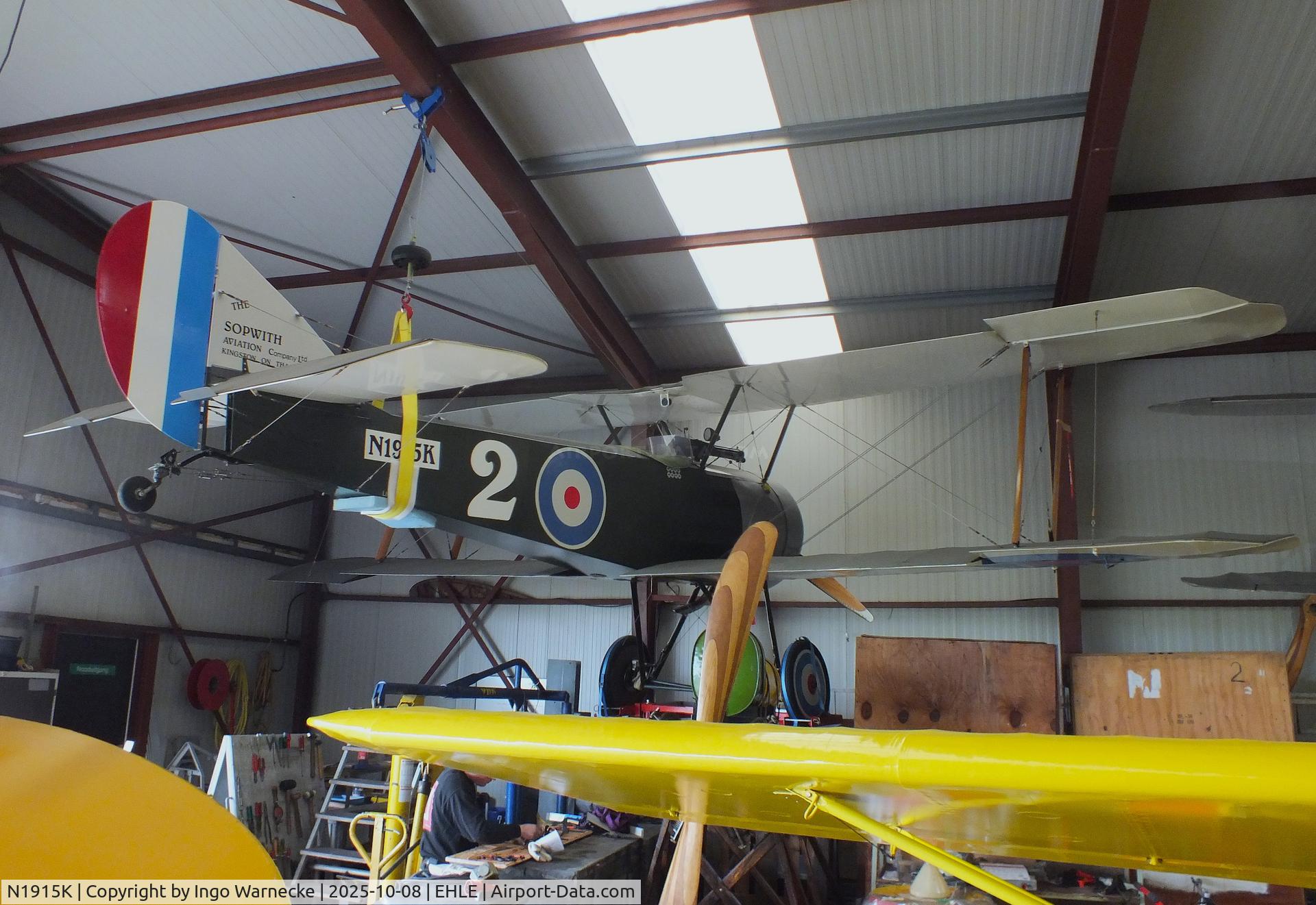 N1915K, 1992 Sopwith Pup Replica C/N 3, Sopwith Pup Replica at the Stichting Vroege Vogels / Early Birds Foundation at Lelystad airport