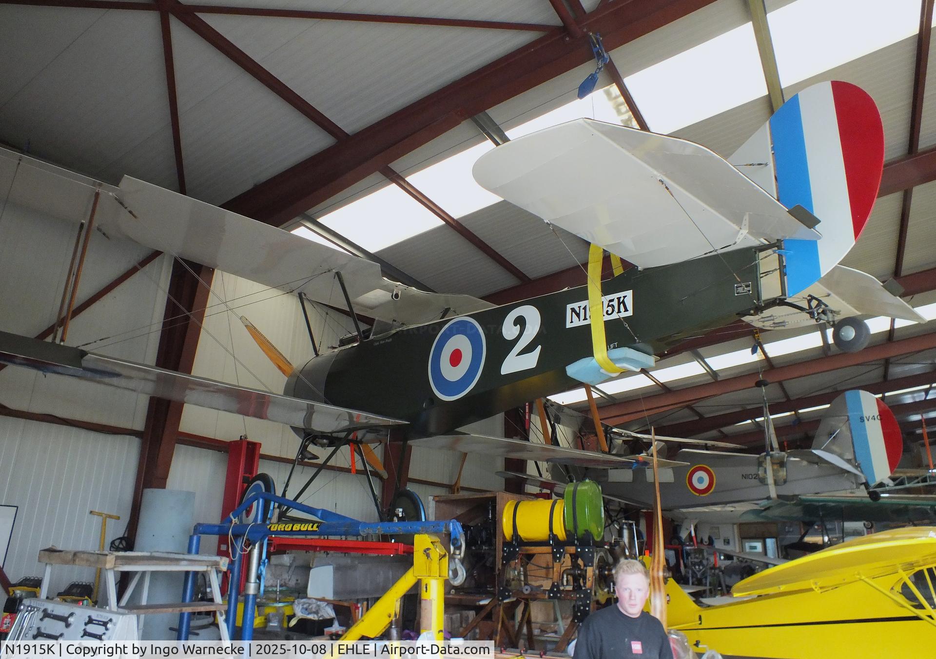 N1915K, 1992 Sopwith Pup Replica C/N 3, Sopwith Pup Replica at the Stichting Vroege Vogels / Early Birds Foundation at Lelystad airport