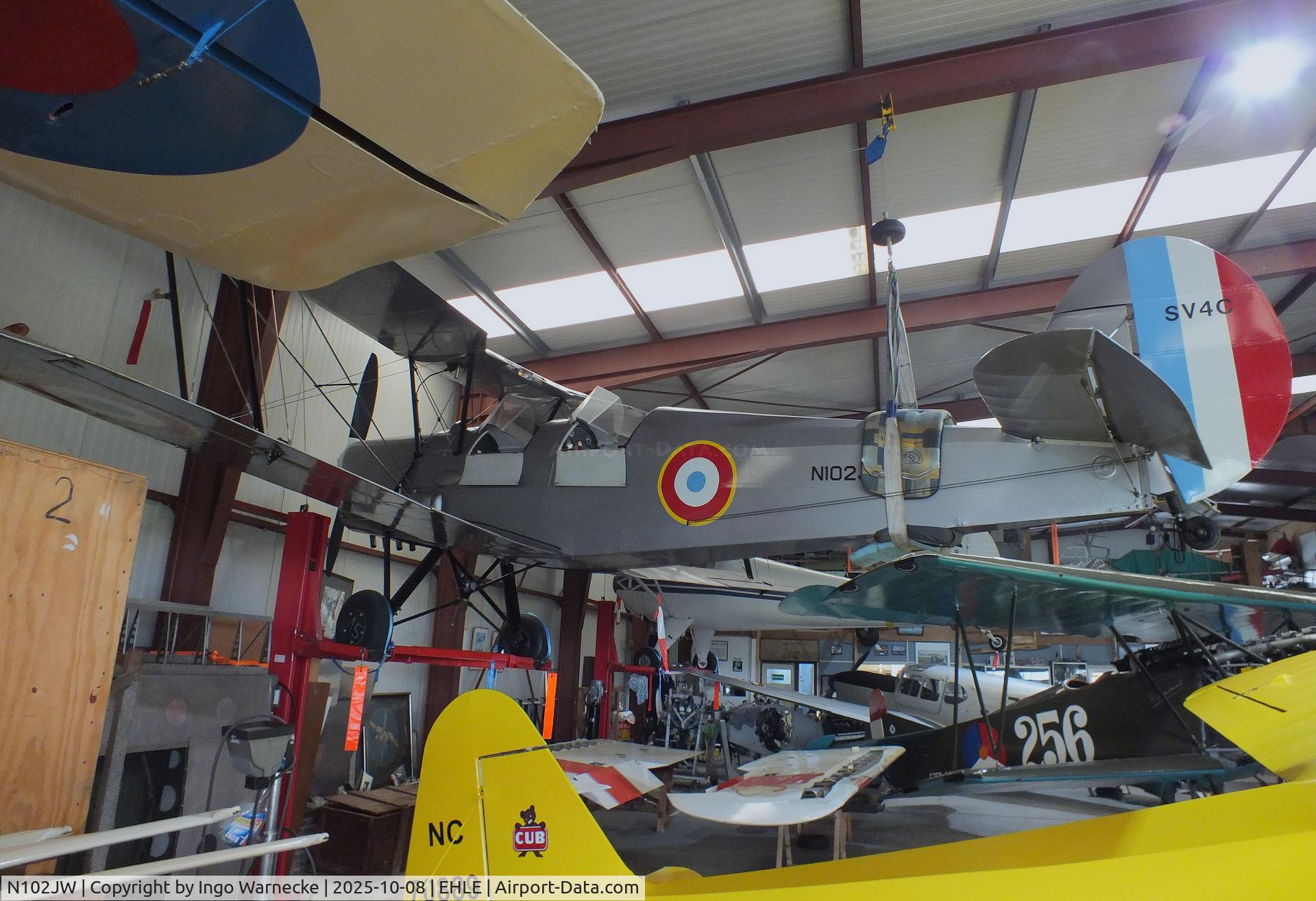 N102JW, 1947 Stampe-Vertongen SV-4C Replica C/N T67283, Stampe-Vertongen SV-4C at the Stichting Vroege Vogels / Early Birds Foundation at Lelystad airport