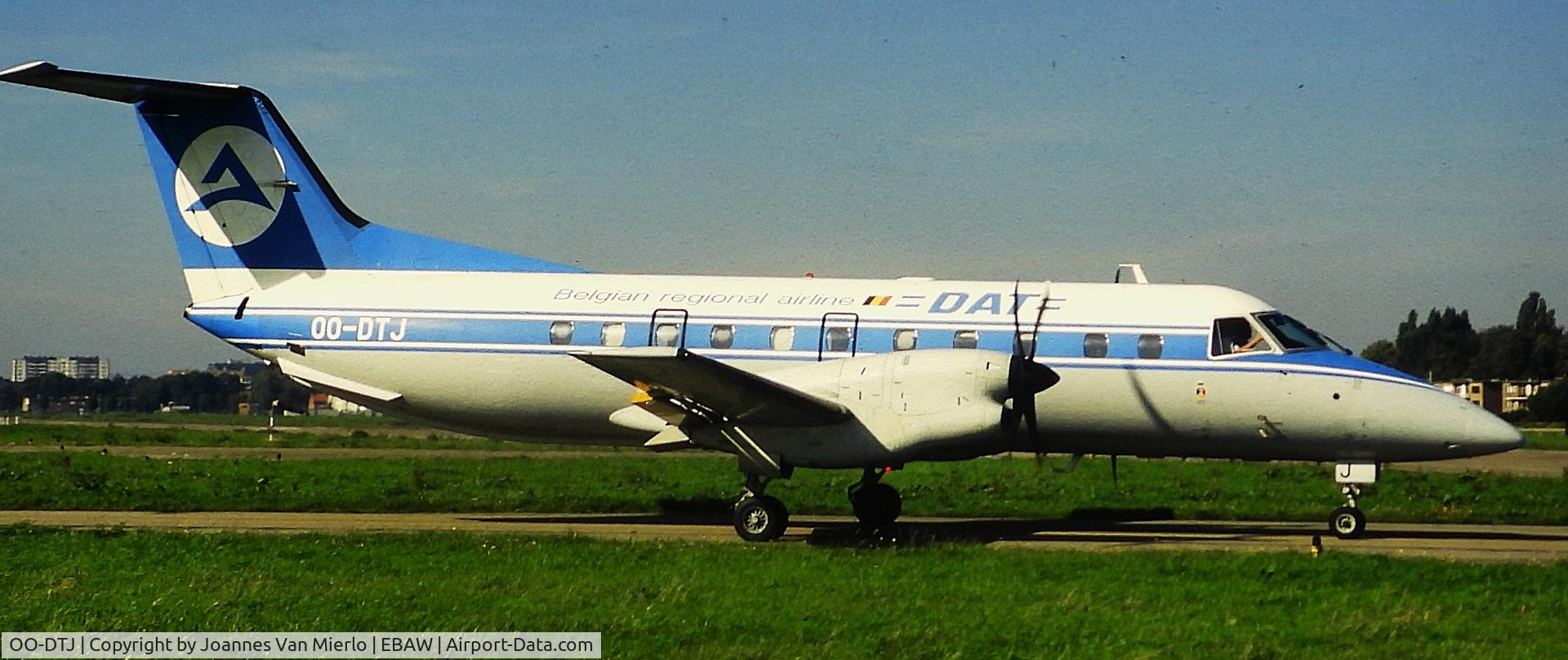 OO-DTJ, 1989 Embraer EMB-120ER Brasilia C/N 120123, ex-slide