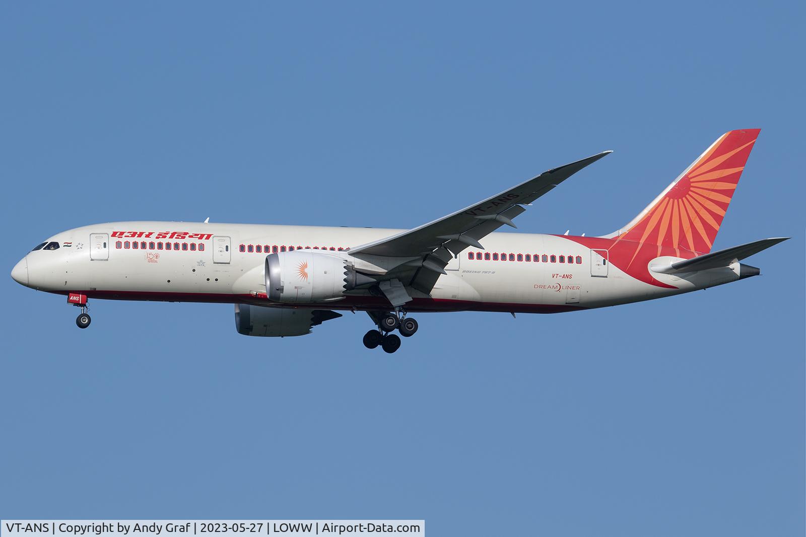 VT-ANS, 2014 Boeing 787-8 Dreamliner C/N 36290, Air India 787-8