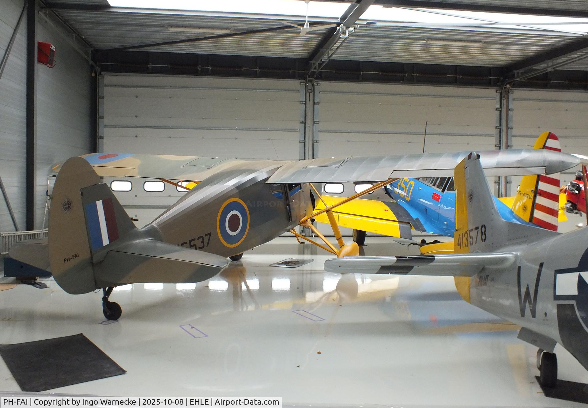 PH-FAI, 1939 Fairchild UC-61A Argus II (24W-41A) C/N 418, Fairchild UC-61A Argus II (24W-41A) at the Stichting Vroege Vogels / Early Birds Foundation at Lelystad airport