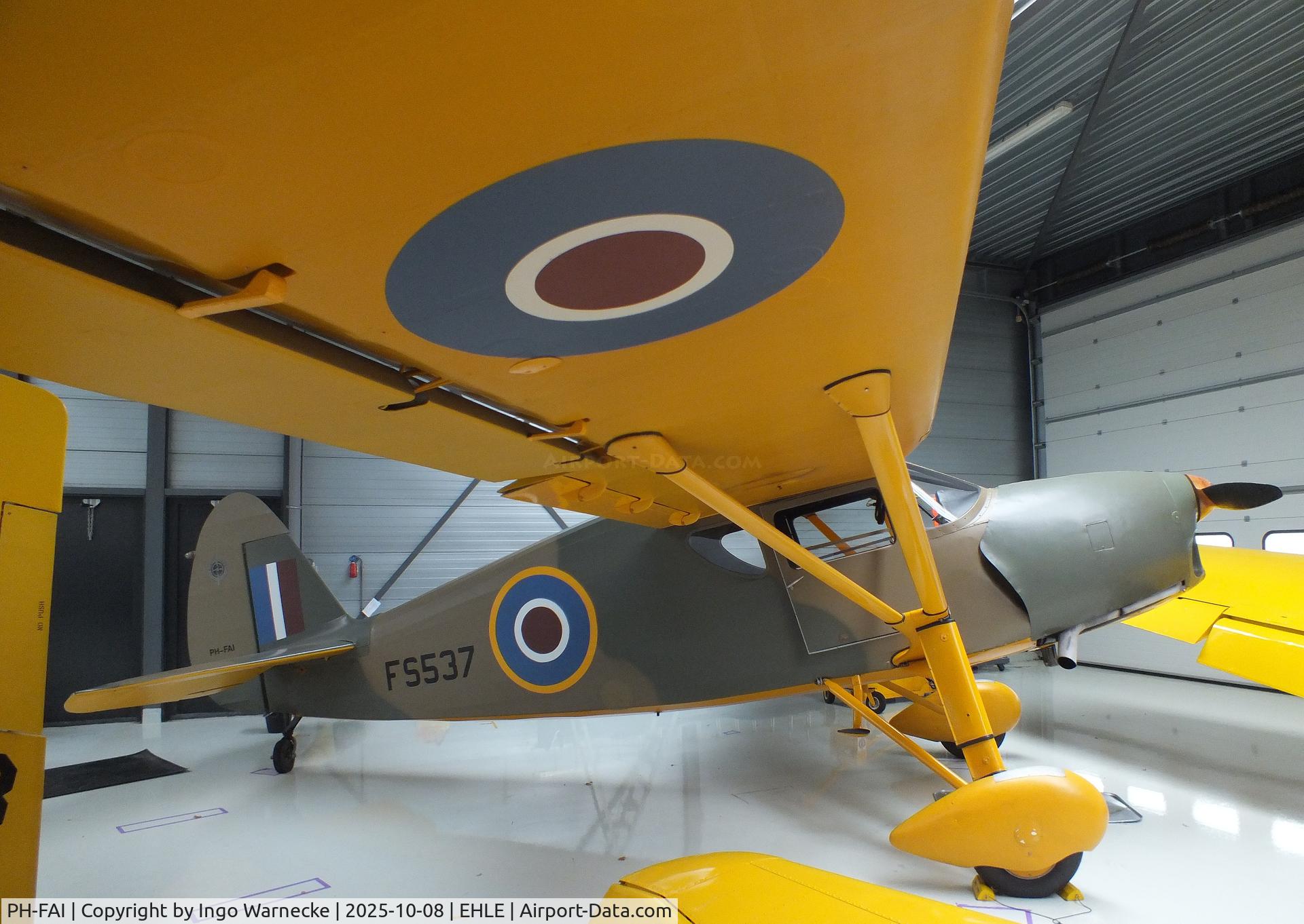 PH-FAI, 1939 Fairchild UC-61A Argus II (24W-41A) C/N 418, Fairchild UC-61A Argus II (24W-41A) at the Stichting Vroege Vogels / Early Birds Foundation at Lelystad airport