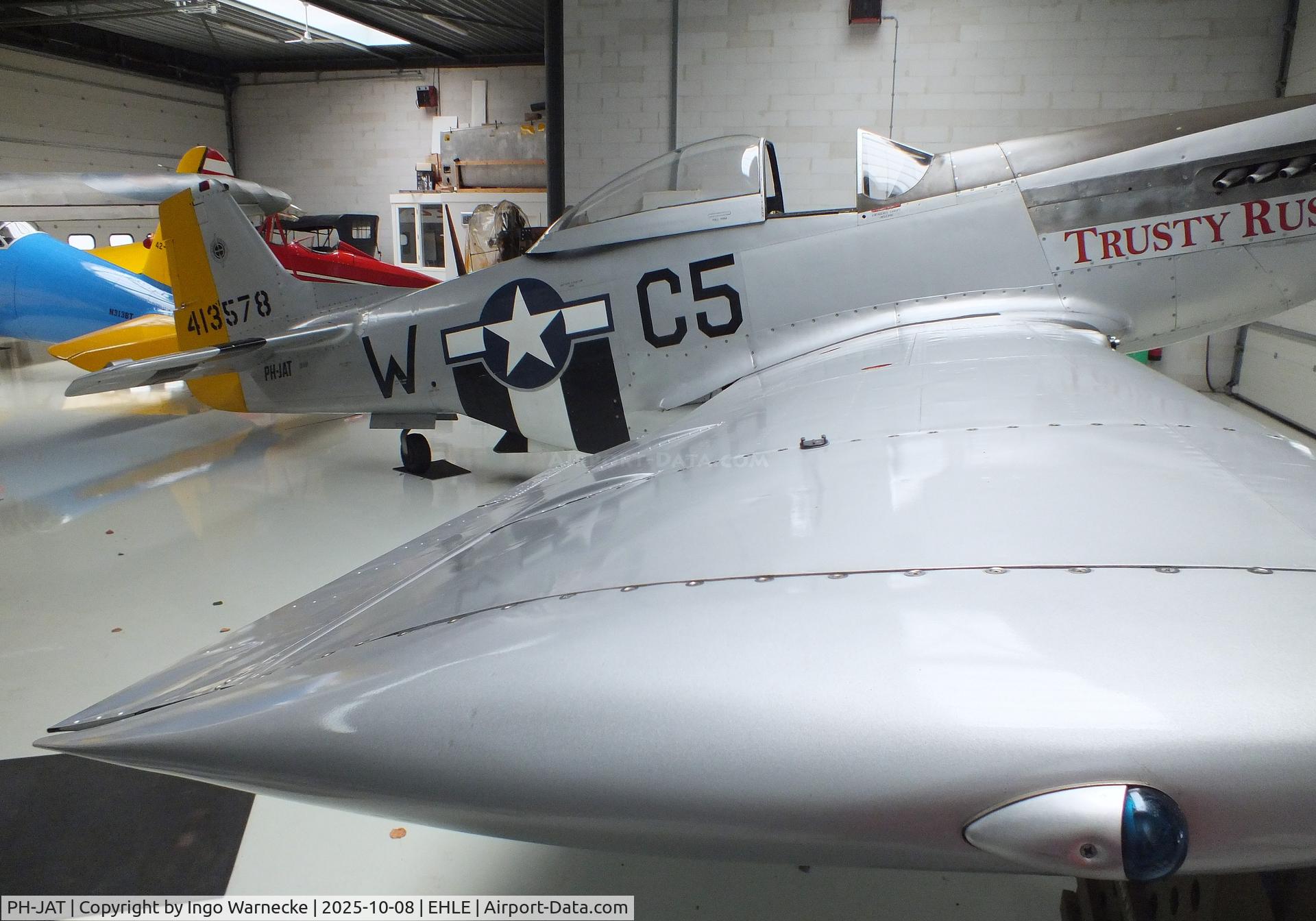 PH-JAT, 1944 North American P-51D Mustang C/N 122-41463, North American P-51D Mustang at the Stichting Vroege Vogels / Early Birds Foundation at Lelystad airport