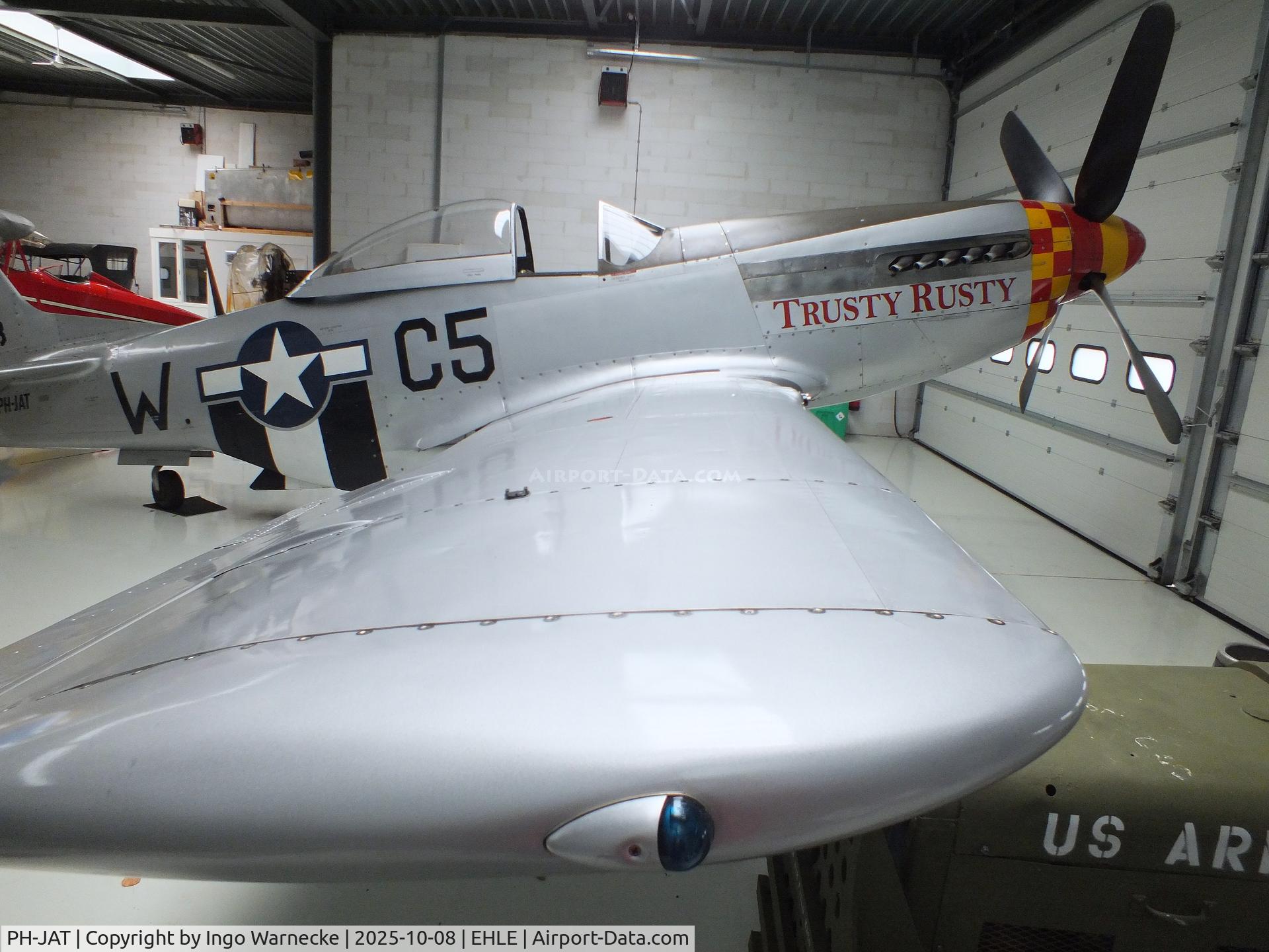 PH-JAT, 1944 North American P-51D Mustang C/N 122-41463, North American P-51D Mustang at the Stichting Vroege Vogels / Early Birds Foundation at Lelystad airport