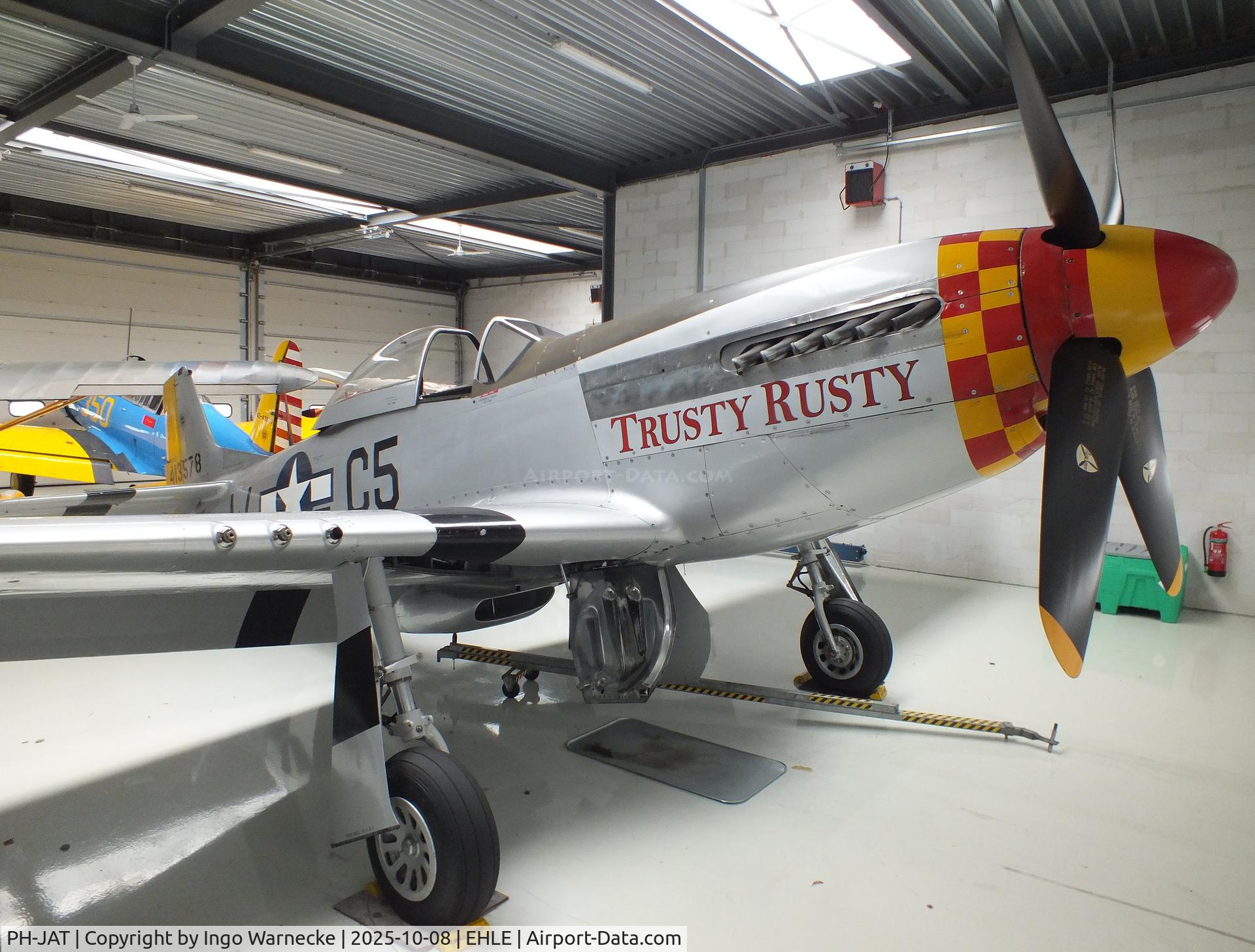 PH-JAT, 1944 North American P-51D Mustang C/N 122-41463, North American P-51D Mustang at the Stichting Vroege Vogels / Early Birds Foundation at Lelystad airport