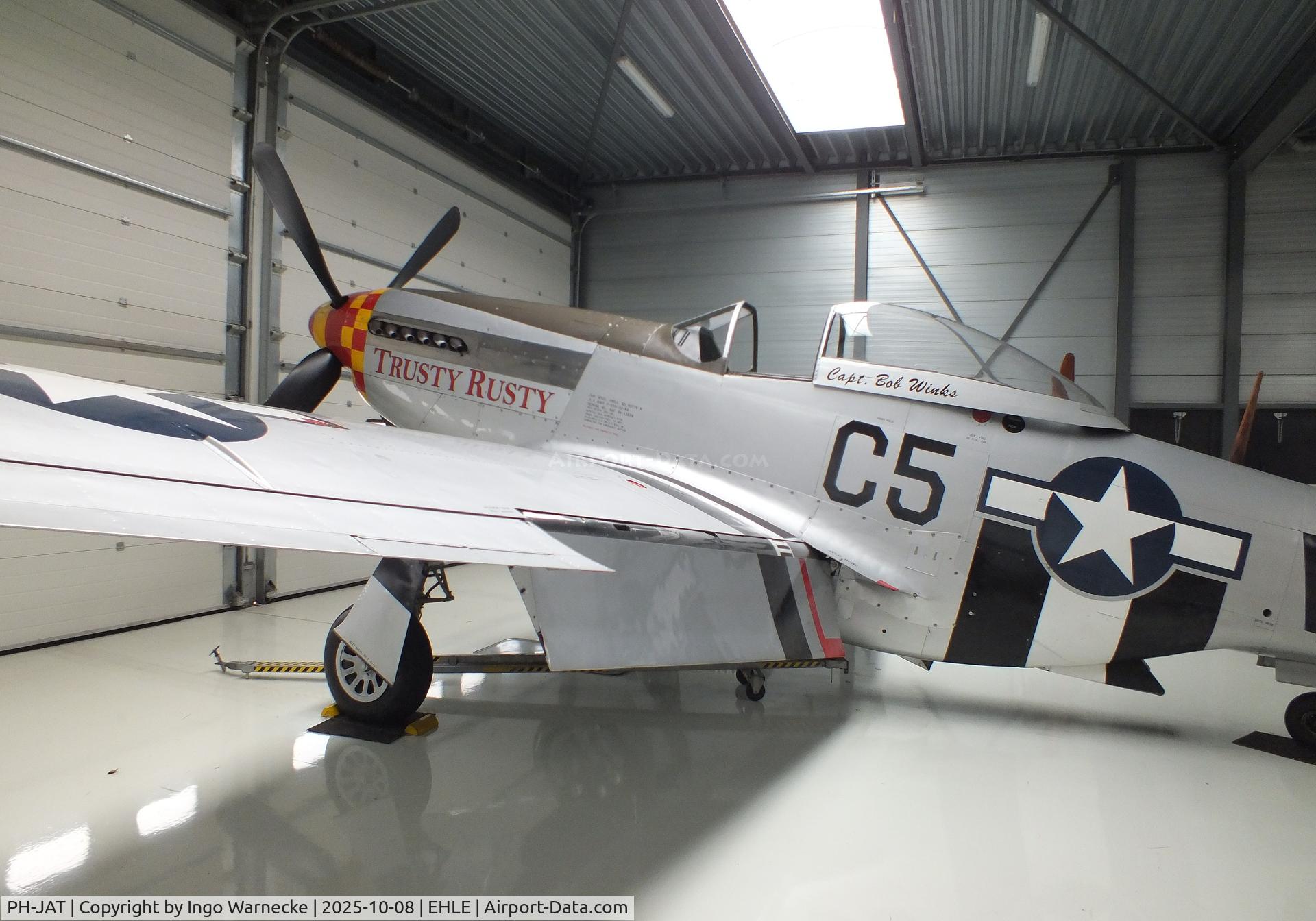 PH-JAT, 1944 North American P-51D Mustang C/N 122-41463, North American P-51D Mustang at the Stichting Vroege Vogels / Early Birds Foundation at Lelystad airport