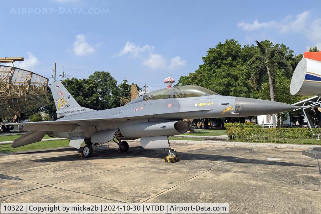 10322, General Dynamics F-16B Fighting Falcon C/N 87-0404, Preserved