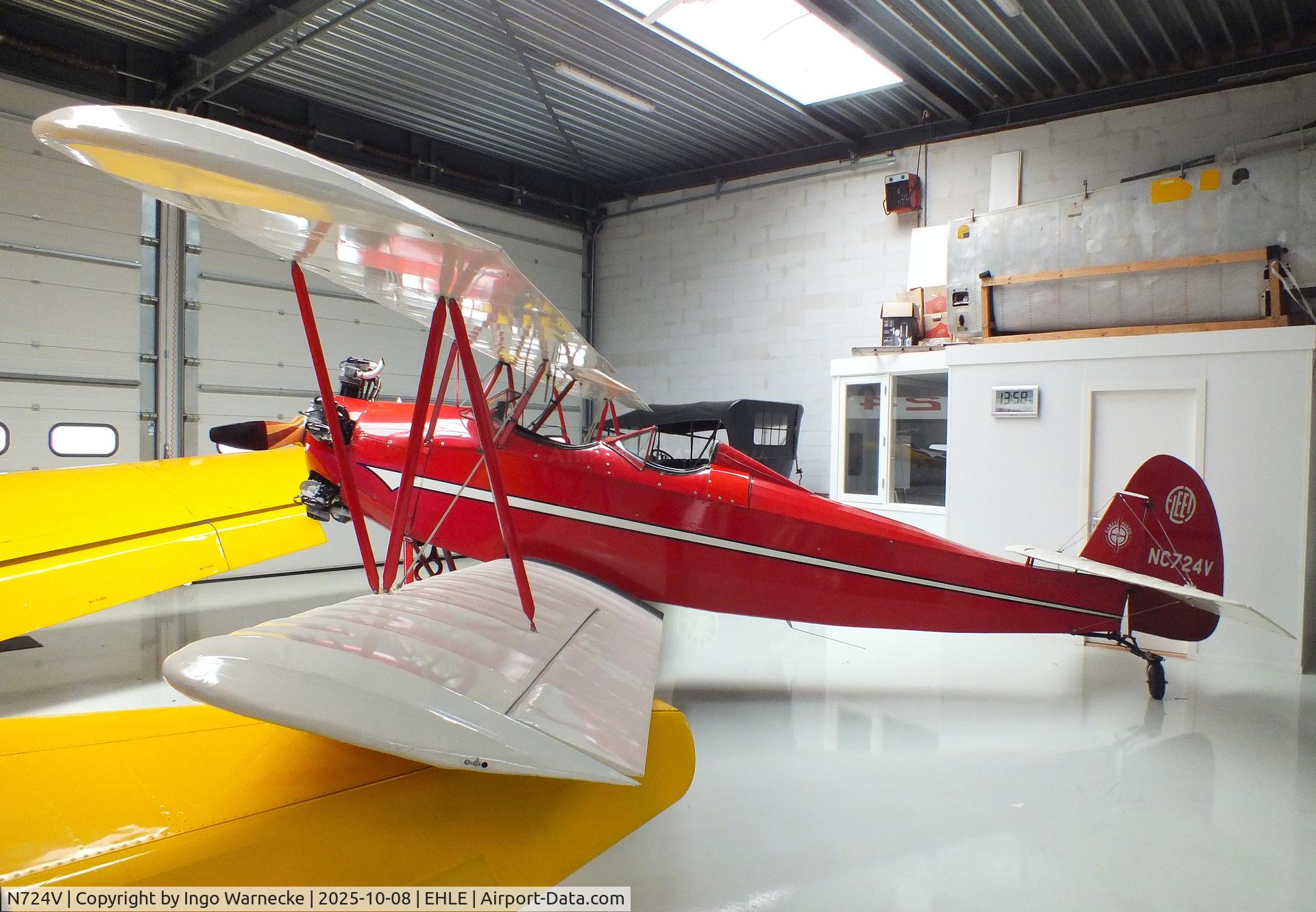 N724V, 1946 Fleet Model 2 C/N 290, Fleet Model 2 at the Stichting Vroege Vogels / Early Birds Foundation at Lelystad airport