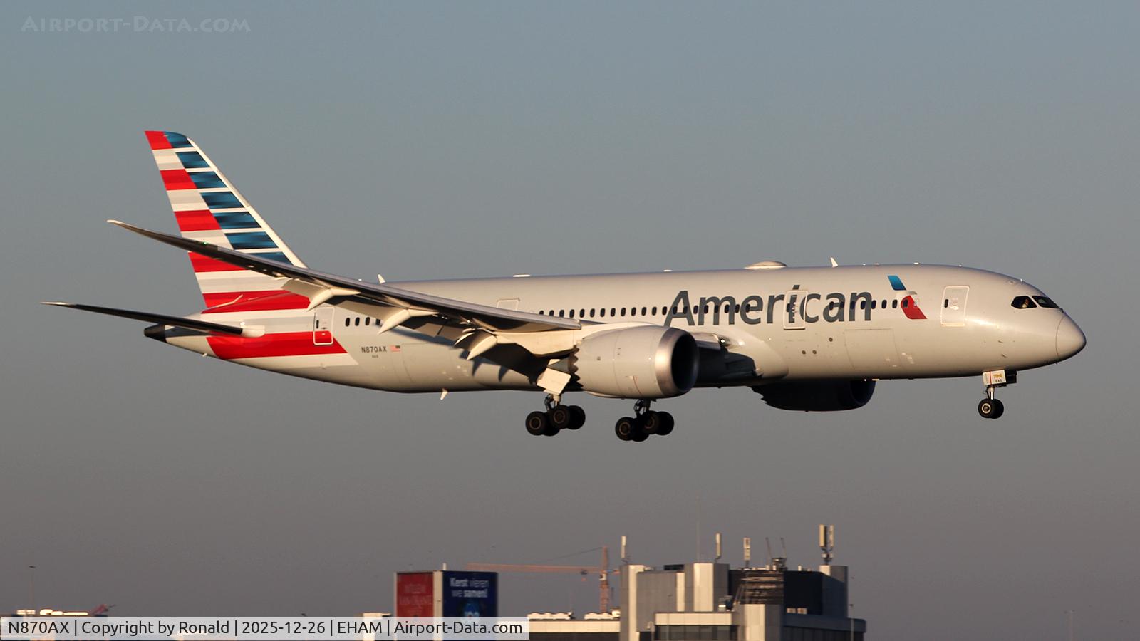 N870AX, 2020 Boeing 787-8 Dreamliner C/N 65990, at eham