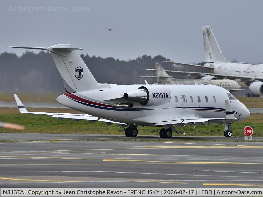N813TA, 1983 Bombardier Challenger 601 (CL-600-2A12) C/N 3016, private departure to Gander