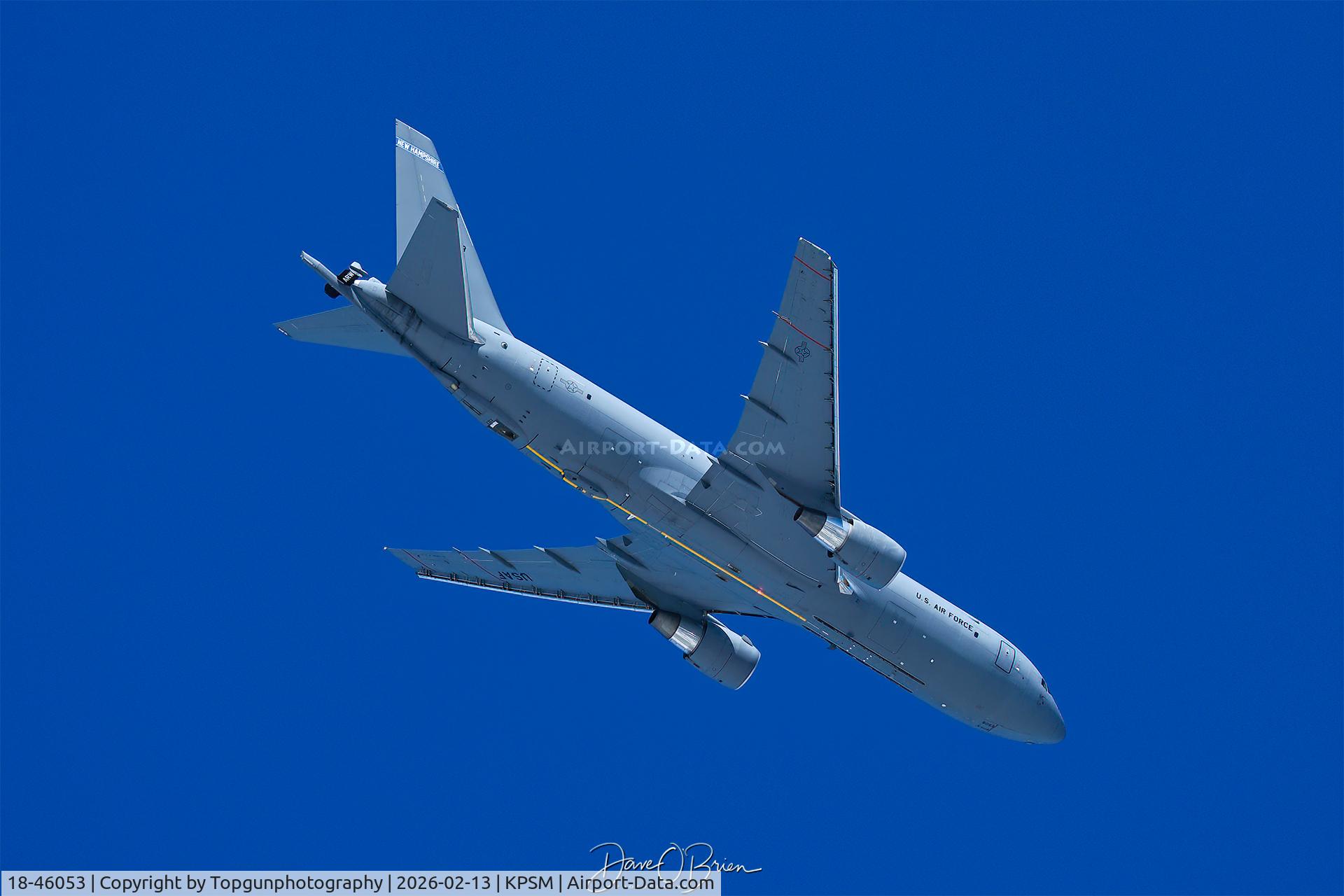18-46053, 2020 Boeing KC-46A Pegasus C/N 41873, BORA32 in the overhead