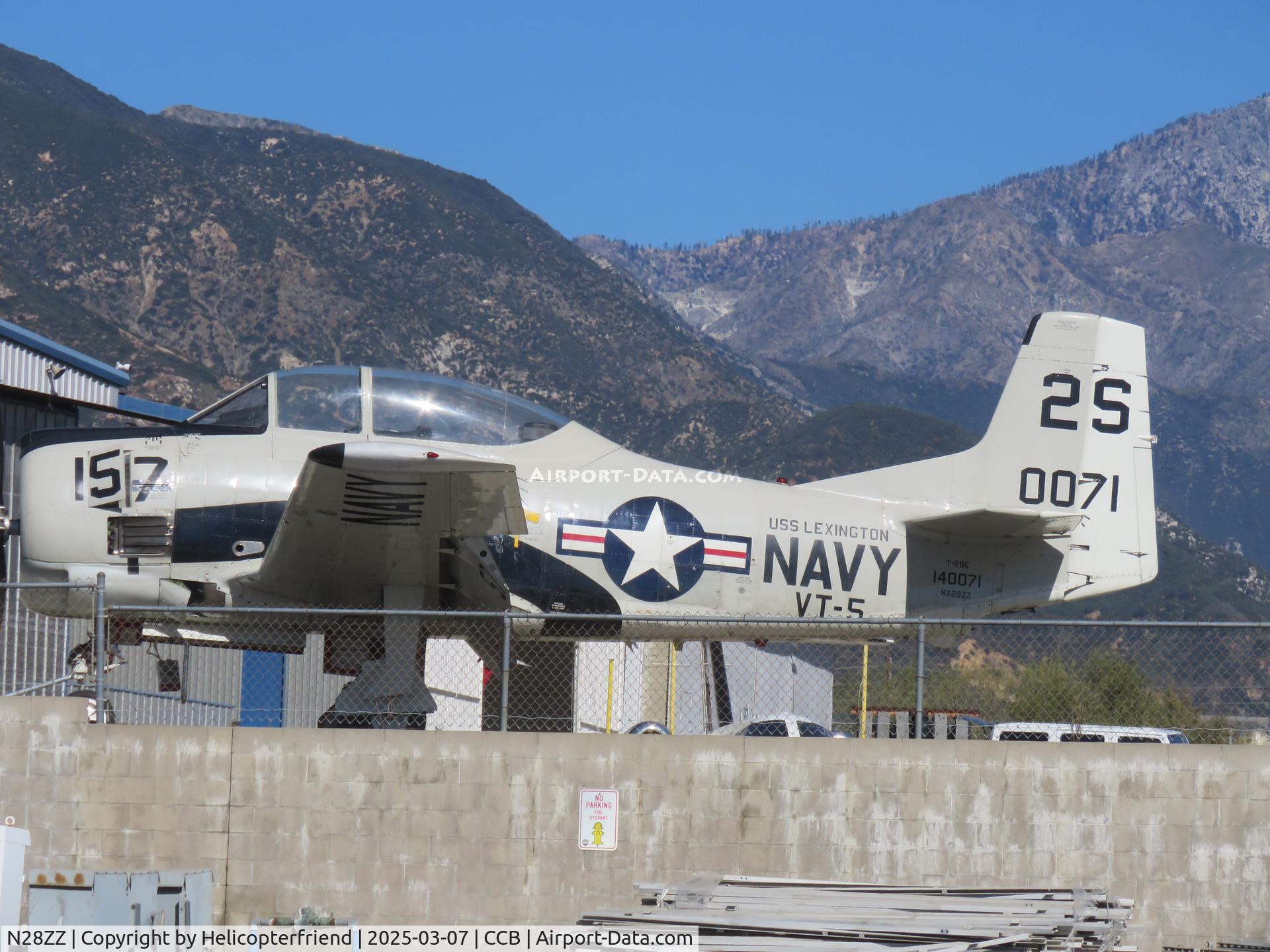 N28ZZ, 1958 North American T-28C Trojan C/N 226-19 (140071), Parked at paint shop