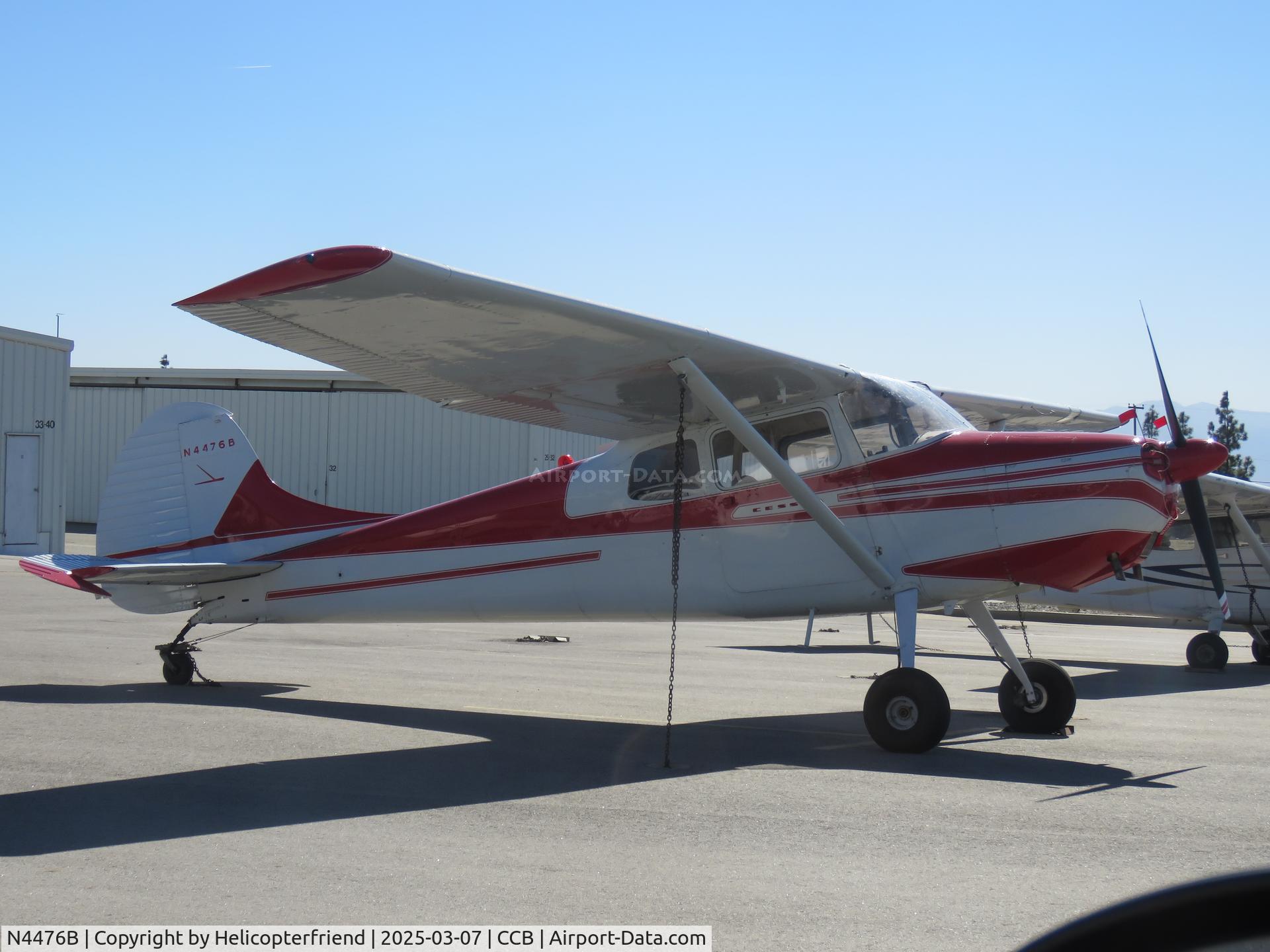 N4476B, 1955 Cessna 170B C/N 26820, Parked in transit parking